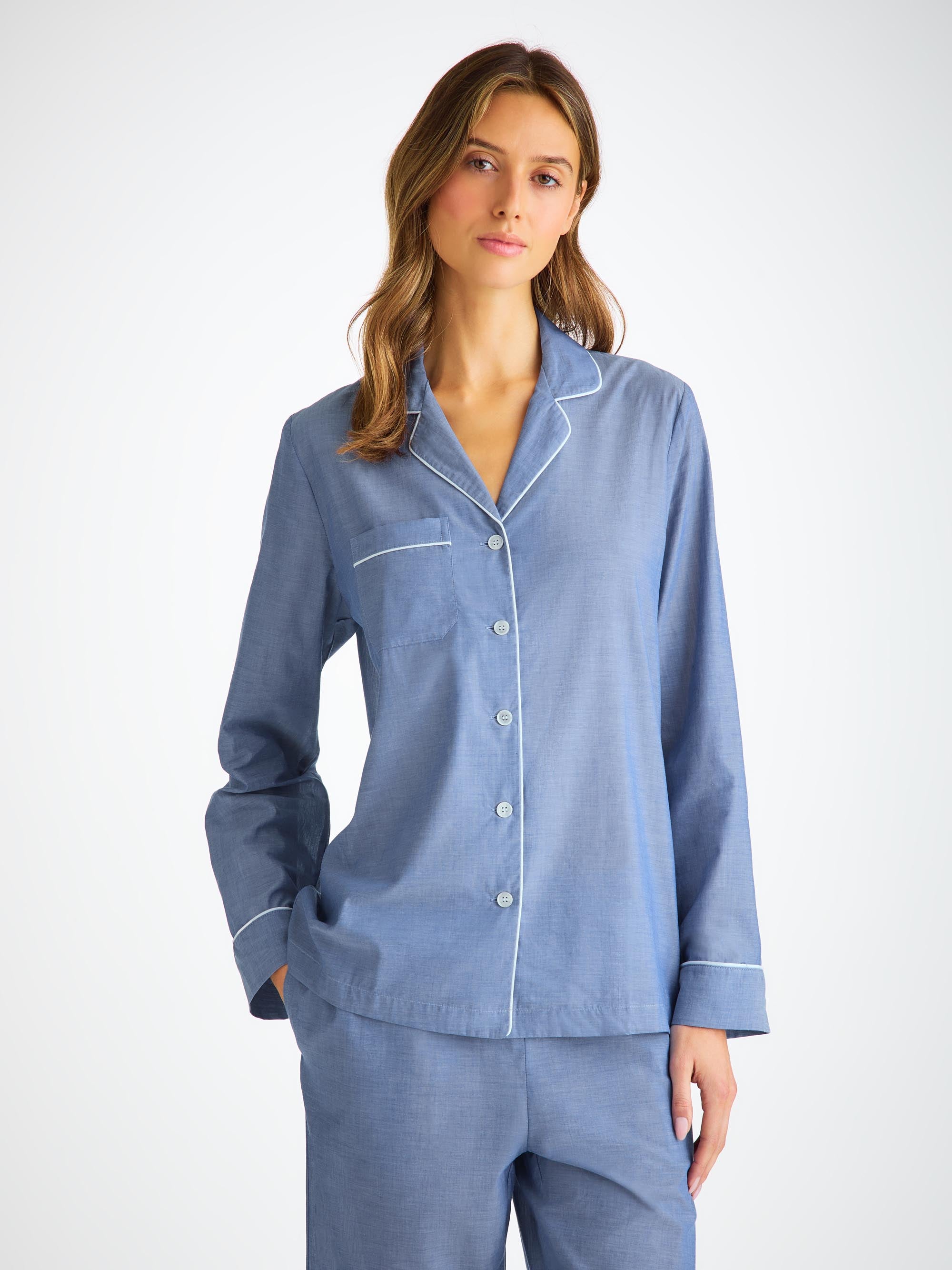 Women's Pyjamas Amalfi Cotton Batiste Denim