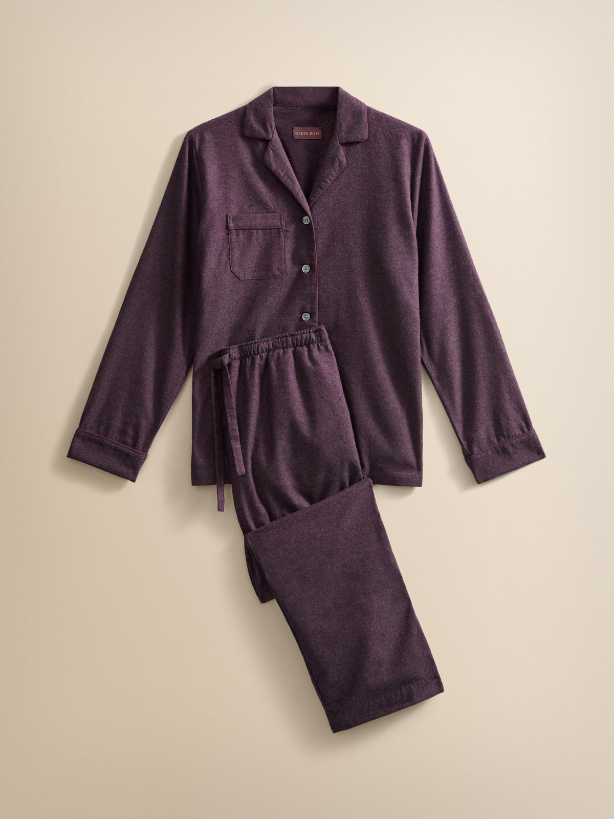 Arley Cotton Cashmere Pajamas Burgundy