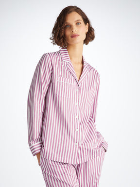 Women's Pyjamas Capri 23 Cotton Batiste Purple