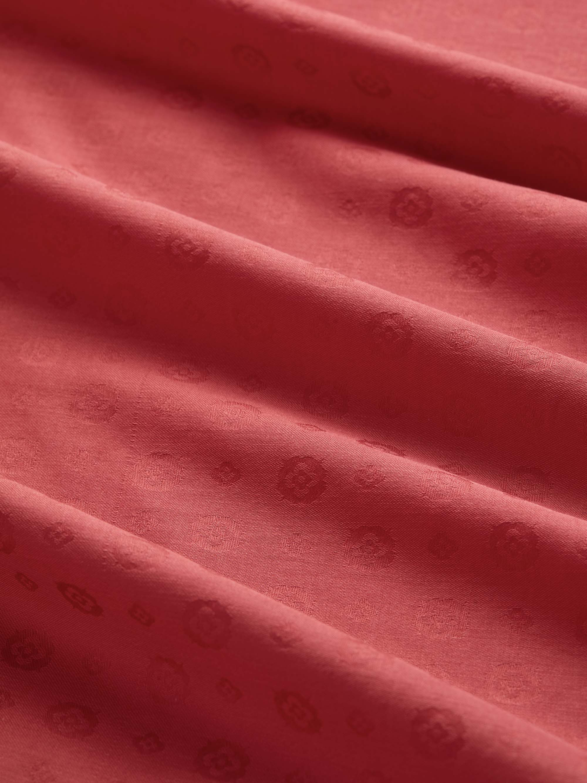 Women's Pyjamas Cotton Jacquard Red Rose Motif