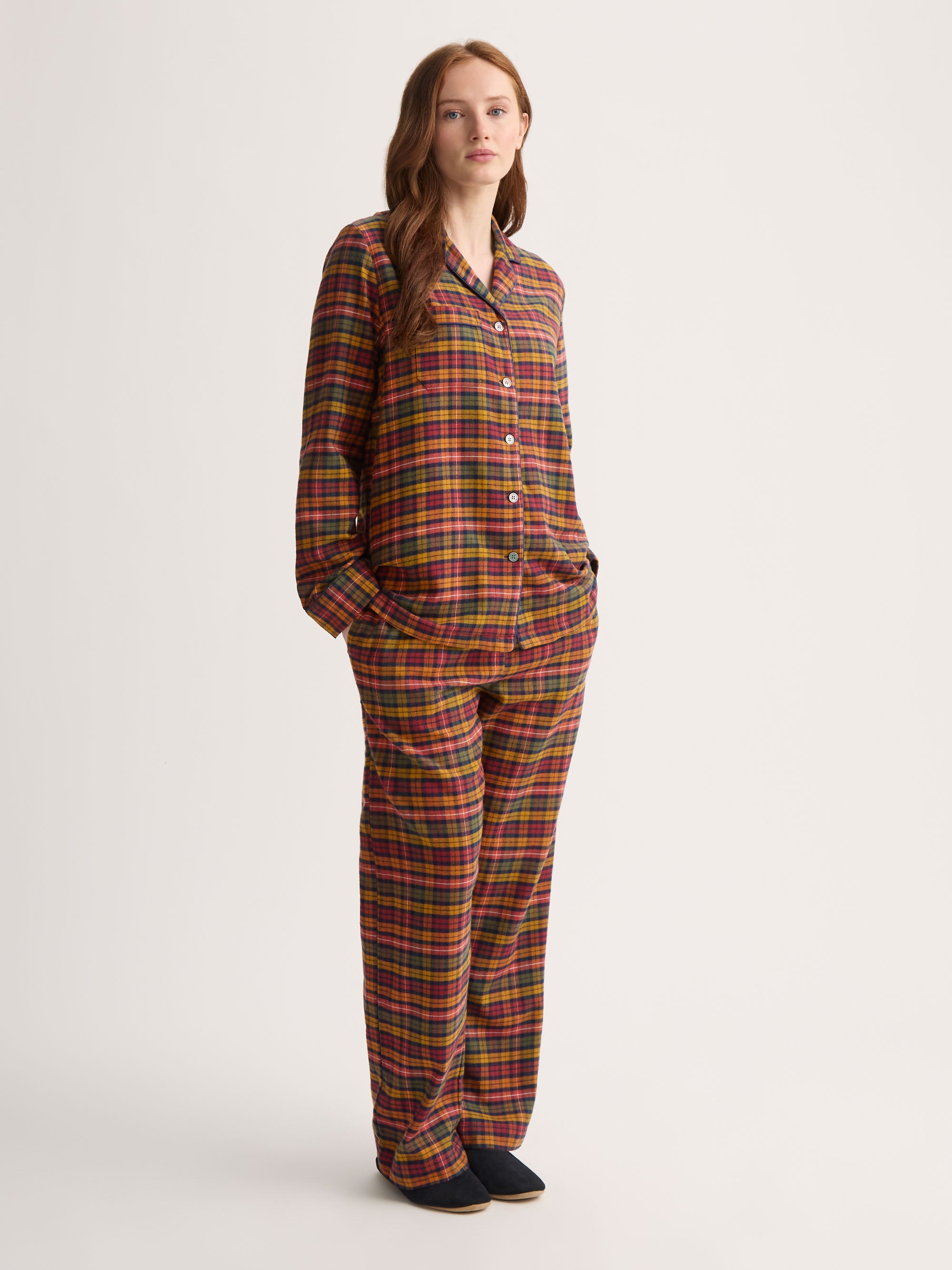Women's Pyjamas Kelburn Brushed Cotton Multicolour Check