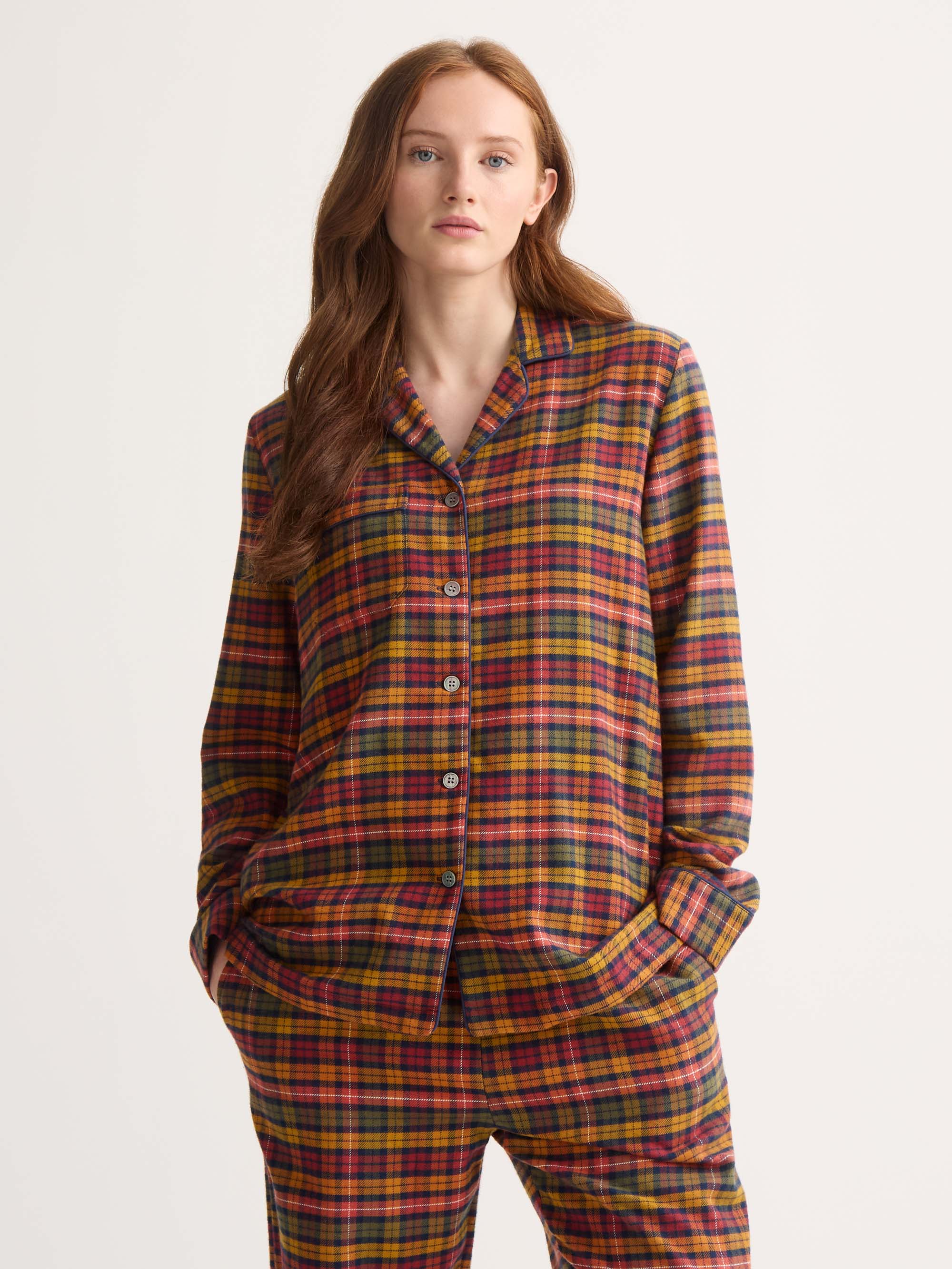 Women's Pyjamas Kelburn Brushed Cotton Multicolour Check