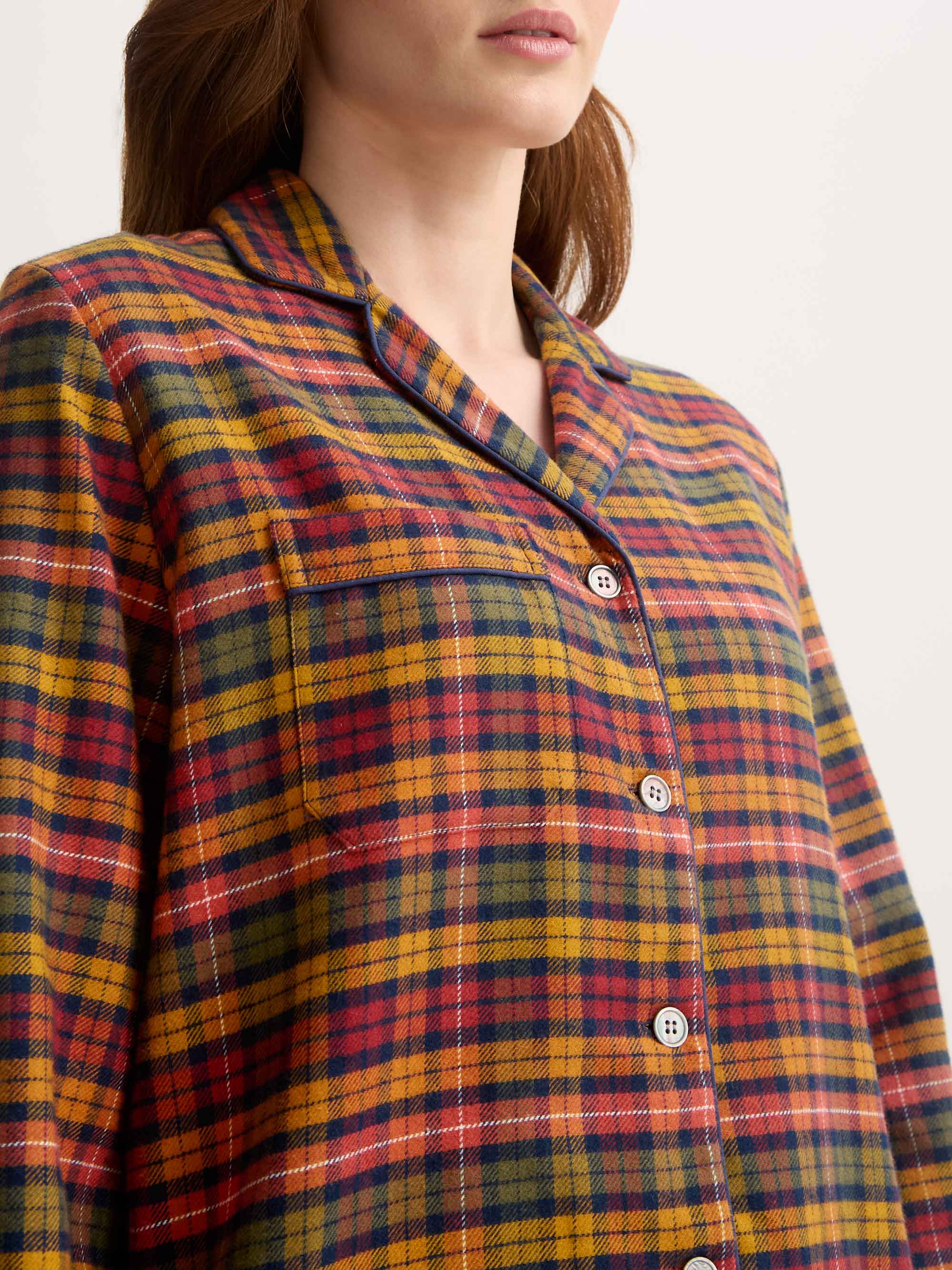 Women's Pyjamas Kelburn Brushed Cotton Multicolour Check