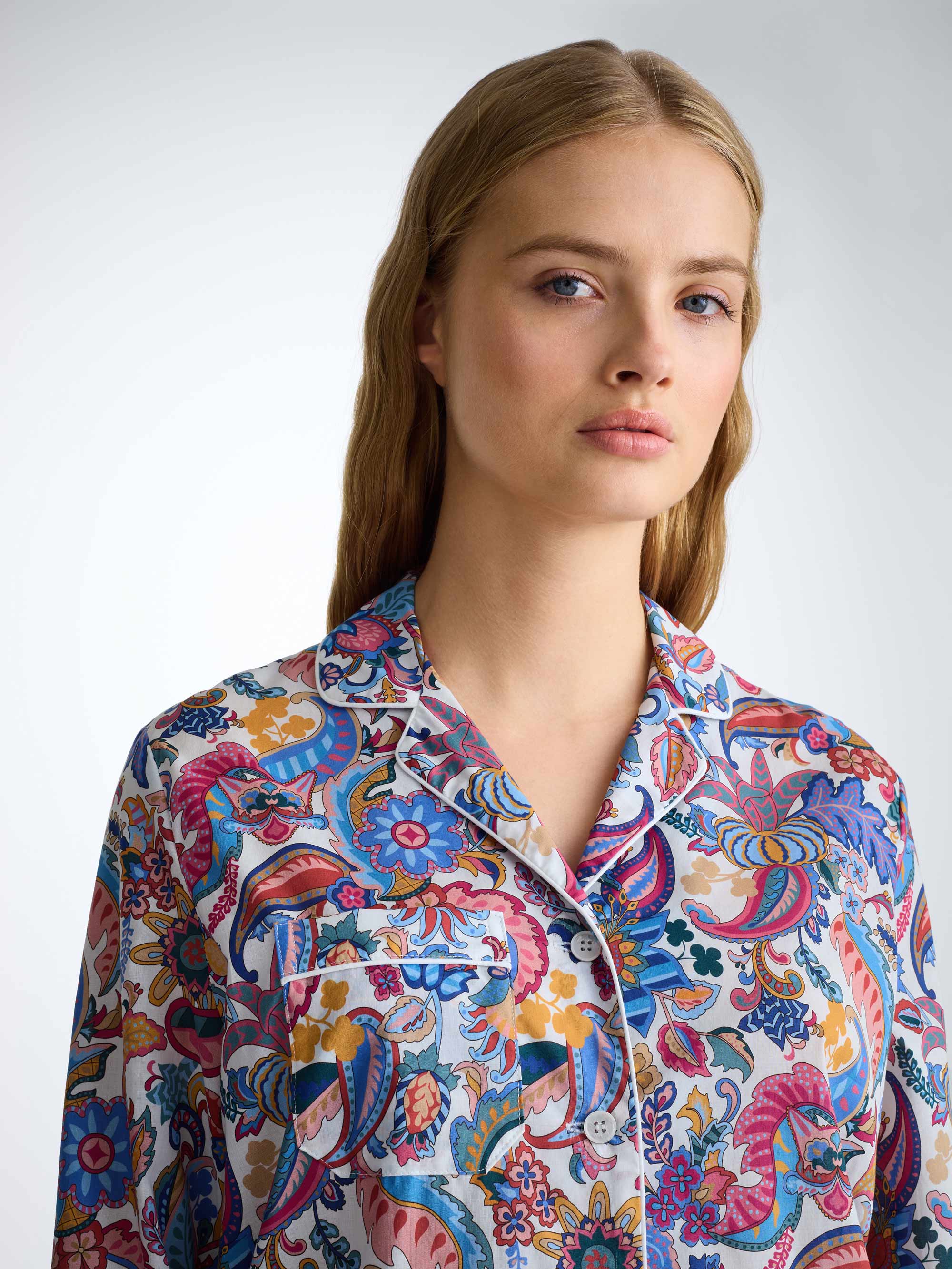 Women's Pyjamas Cotton Batiste Multi Jungle Paisley Print