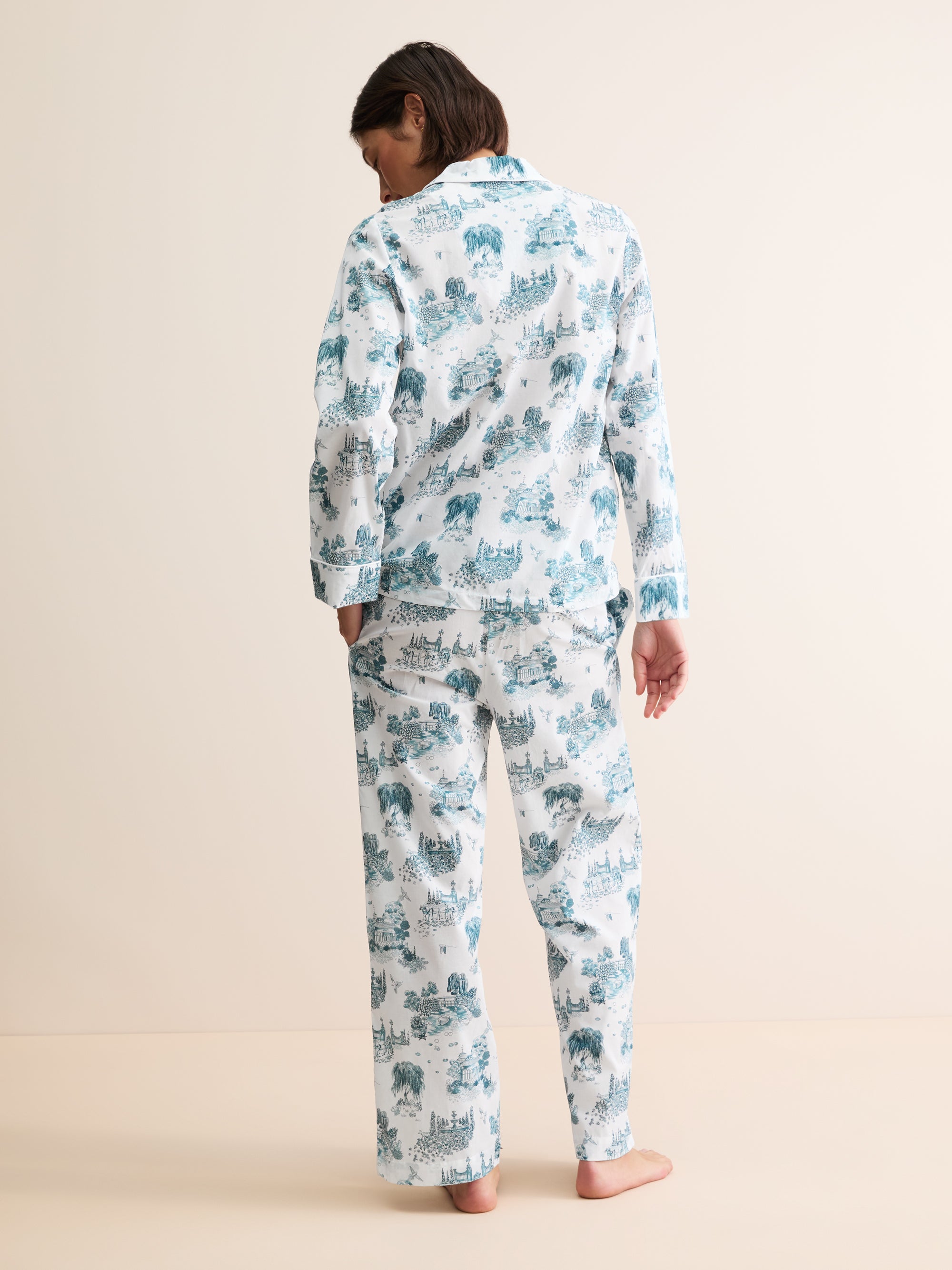 Women's Pajamas London Toile White