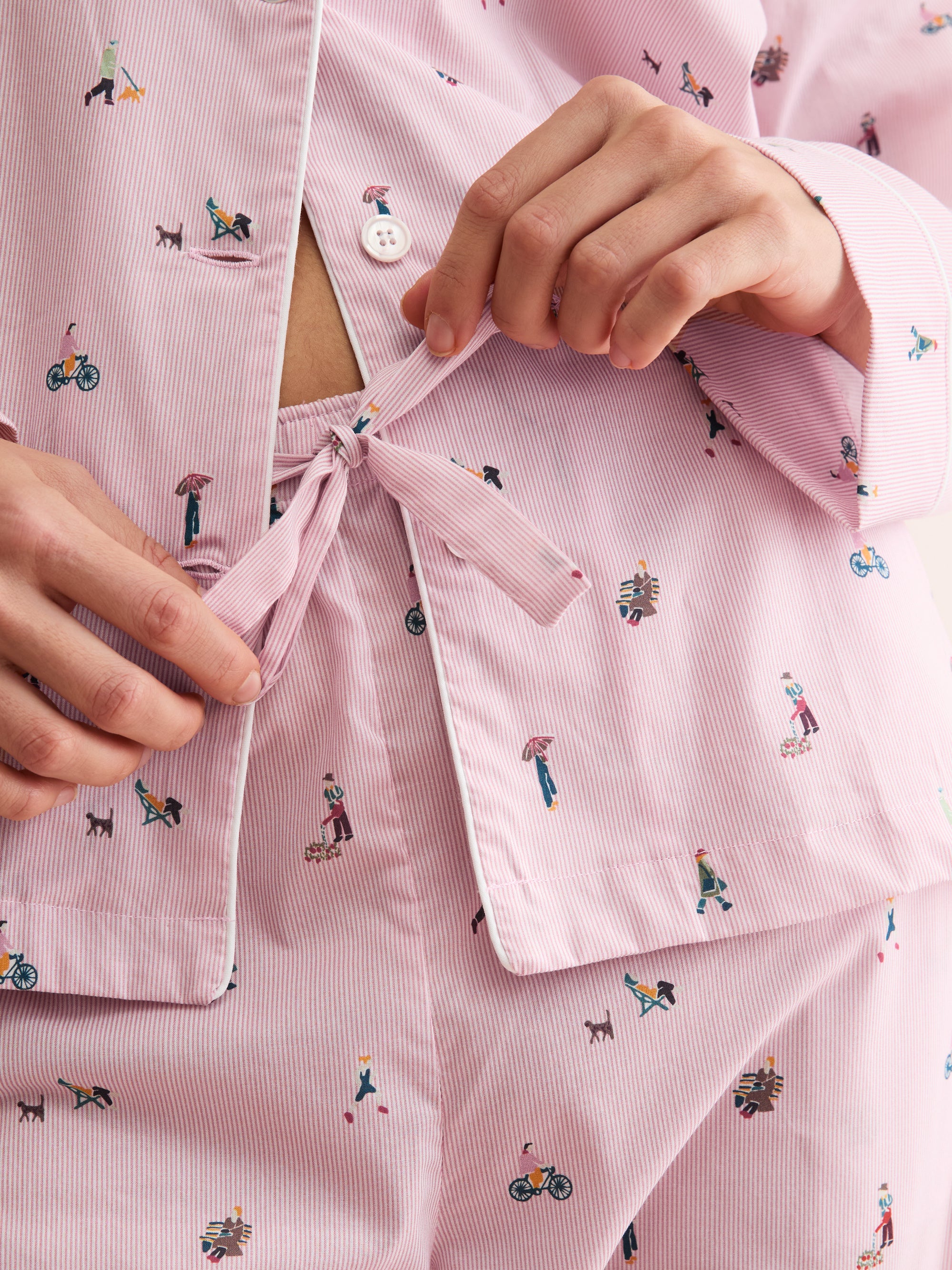Women's Pyjamas People of London Pink Stripe