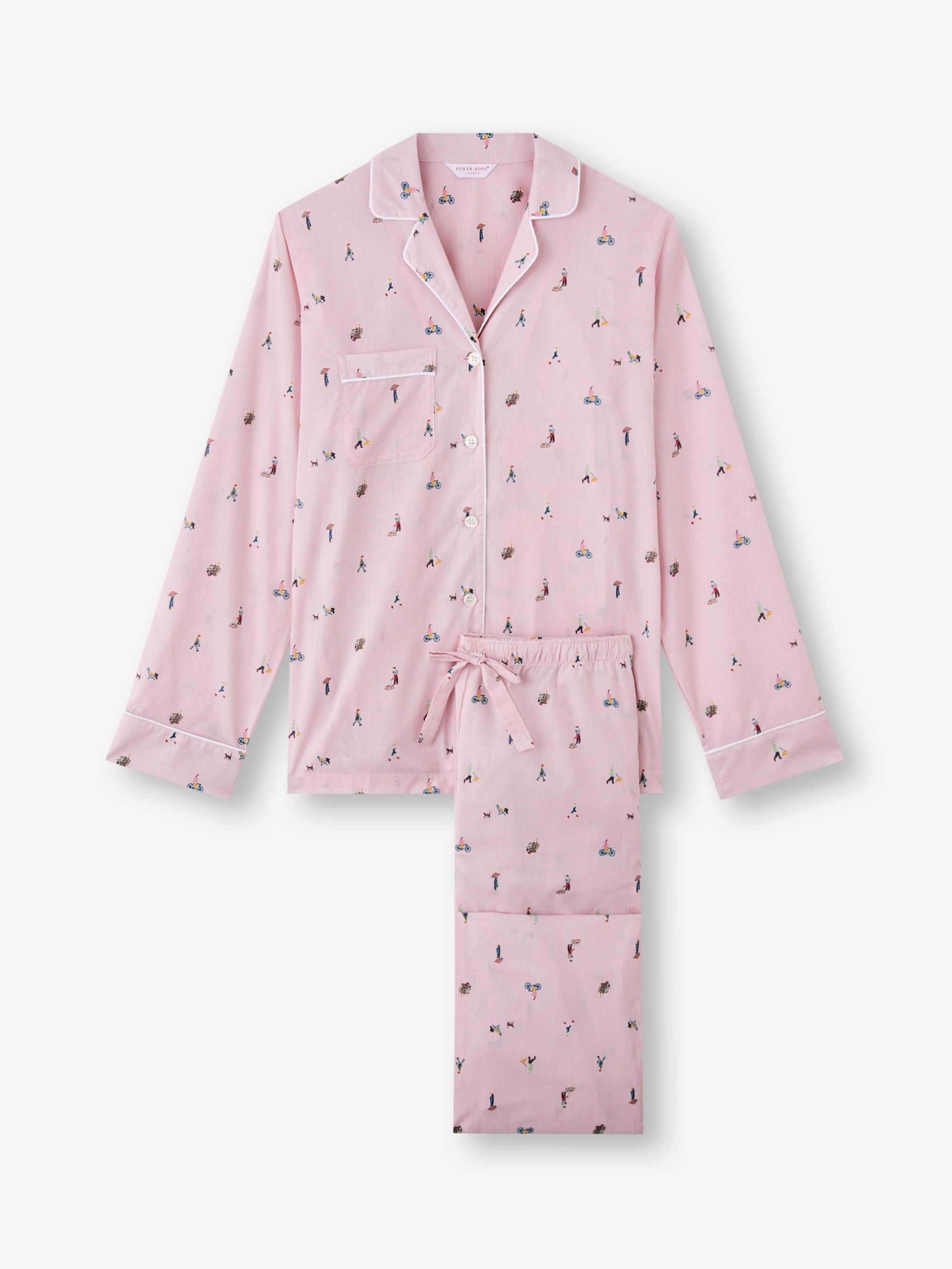 Women's Pyjamas People of London Pink Stripe