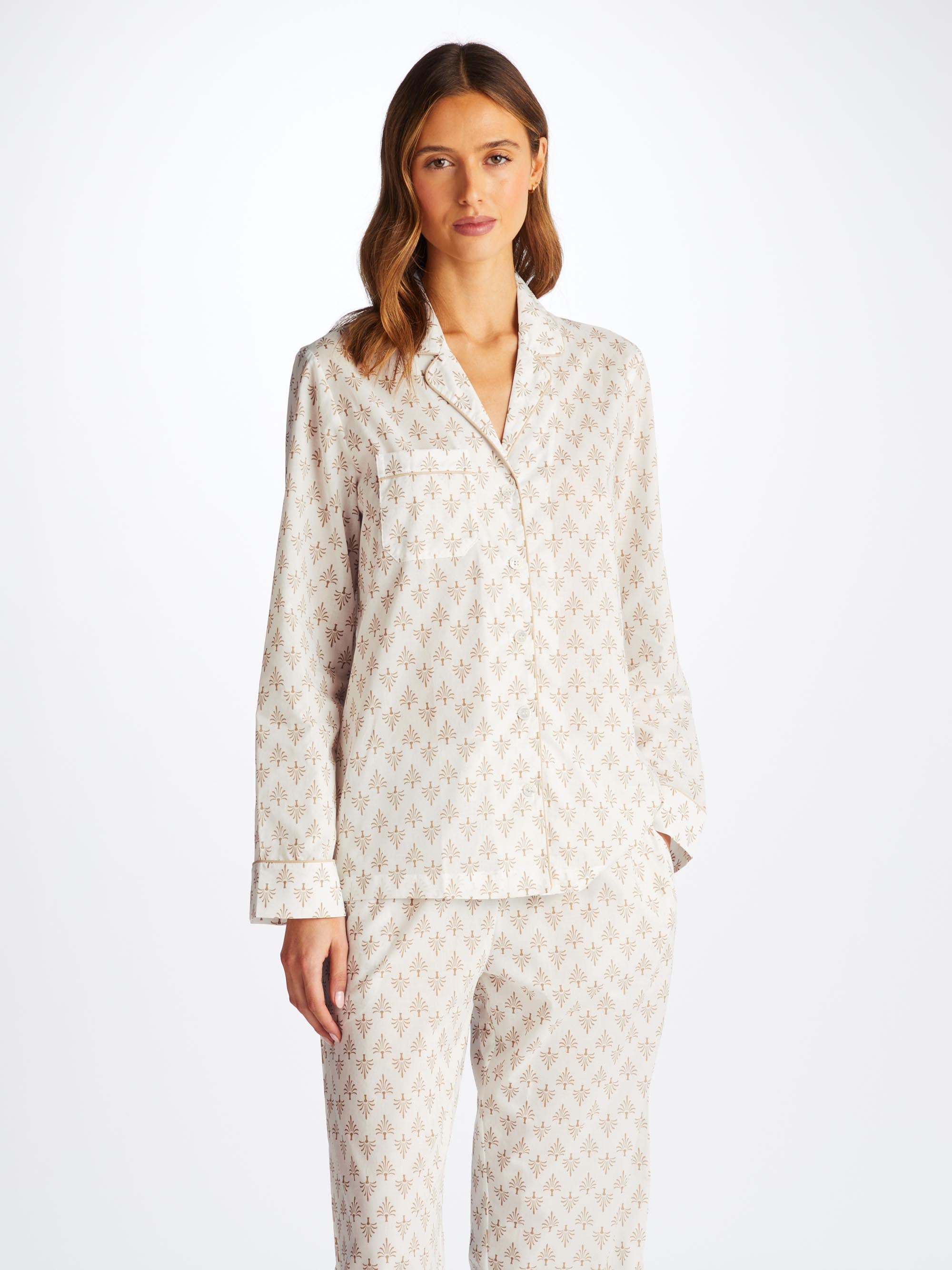 Women's Pyjamas Nelson 101 Cotton Batiste White