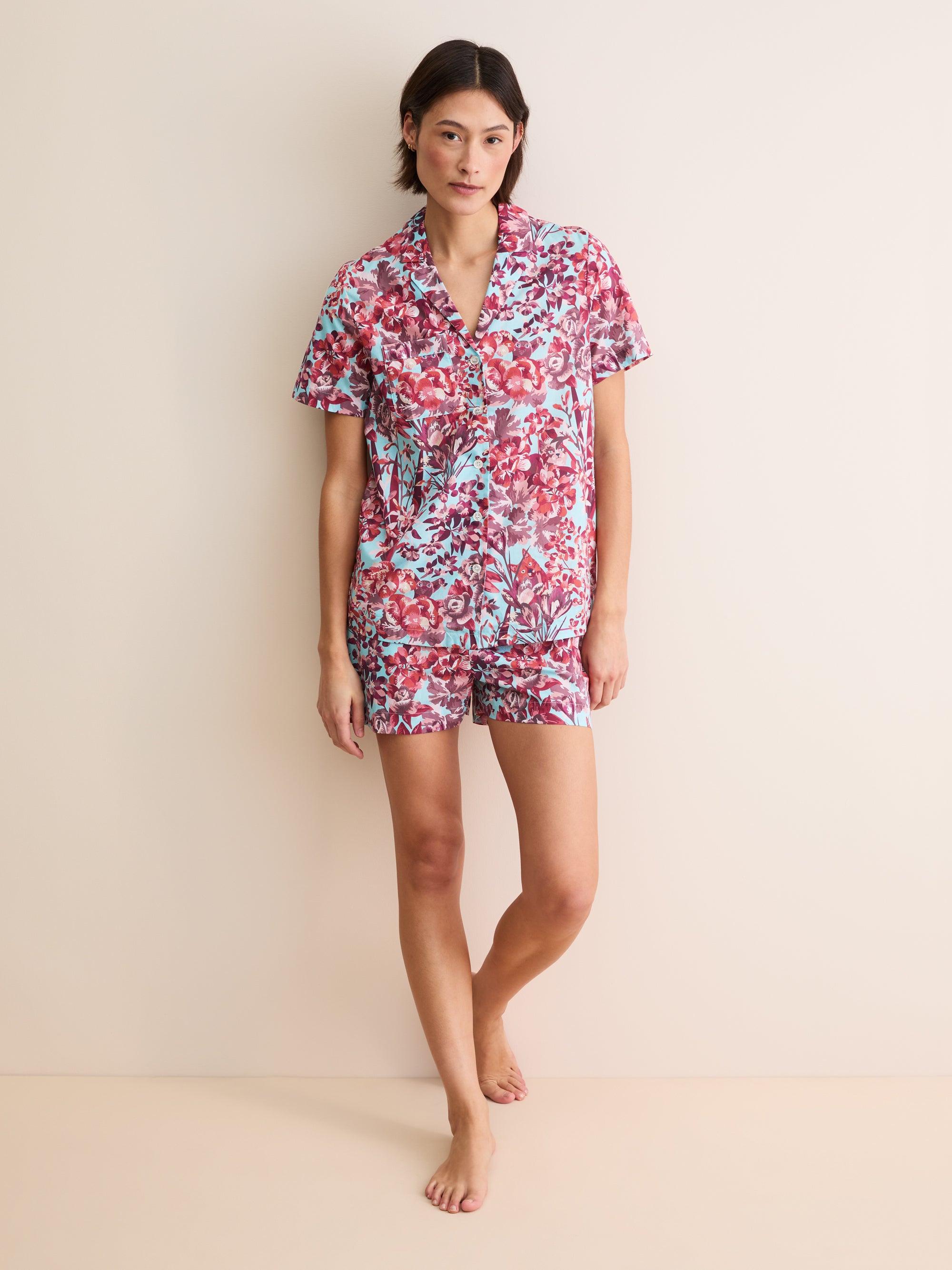 Women's Short Pyjamas London Garden Multi
