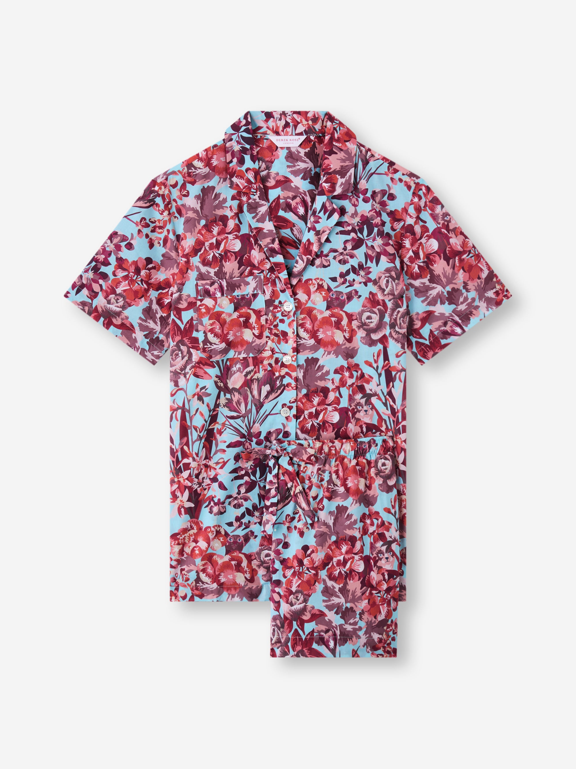 Women's Short Pyjamas London Garden Multi