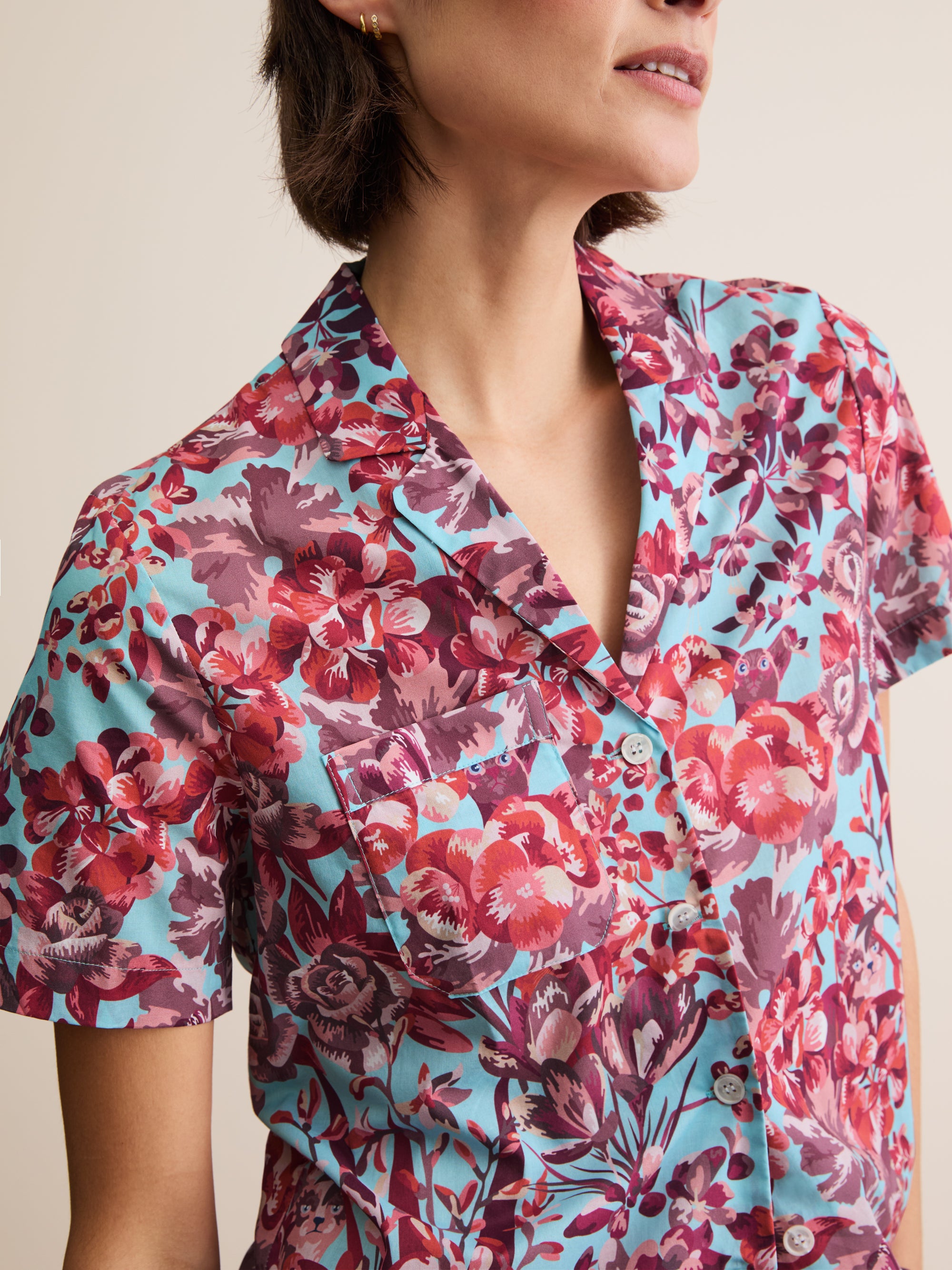 Women's Short Pyjamas London Garden Multi