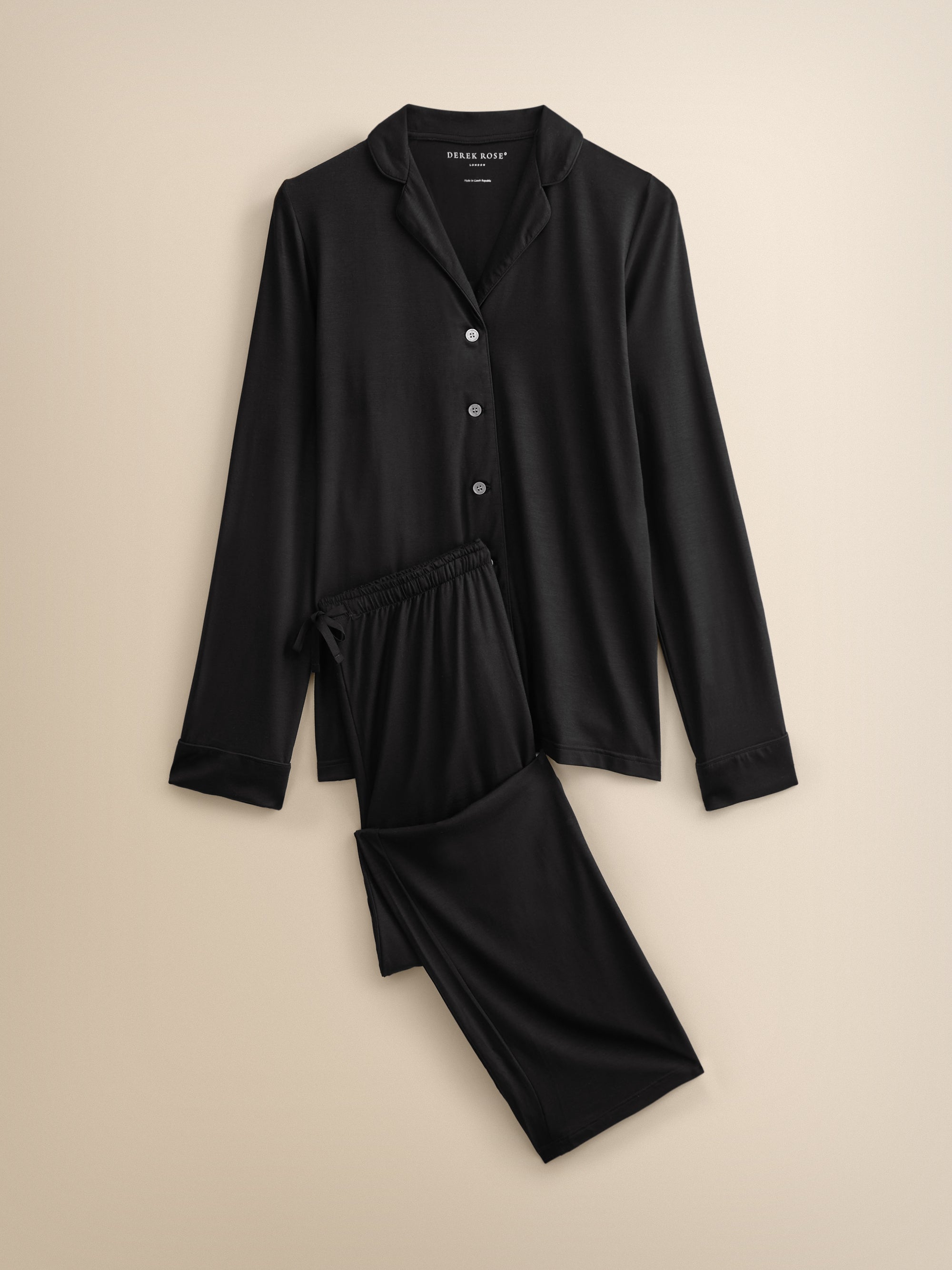 Lara Micro Modal Pyjamas Black