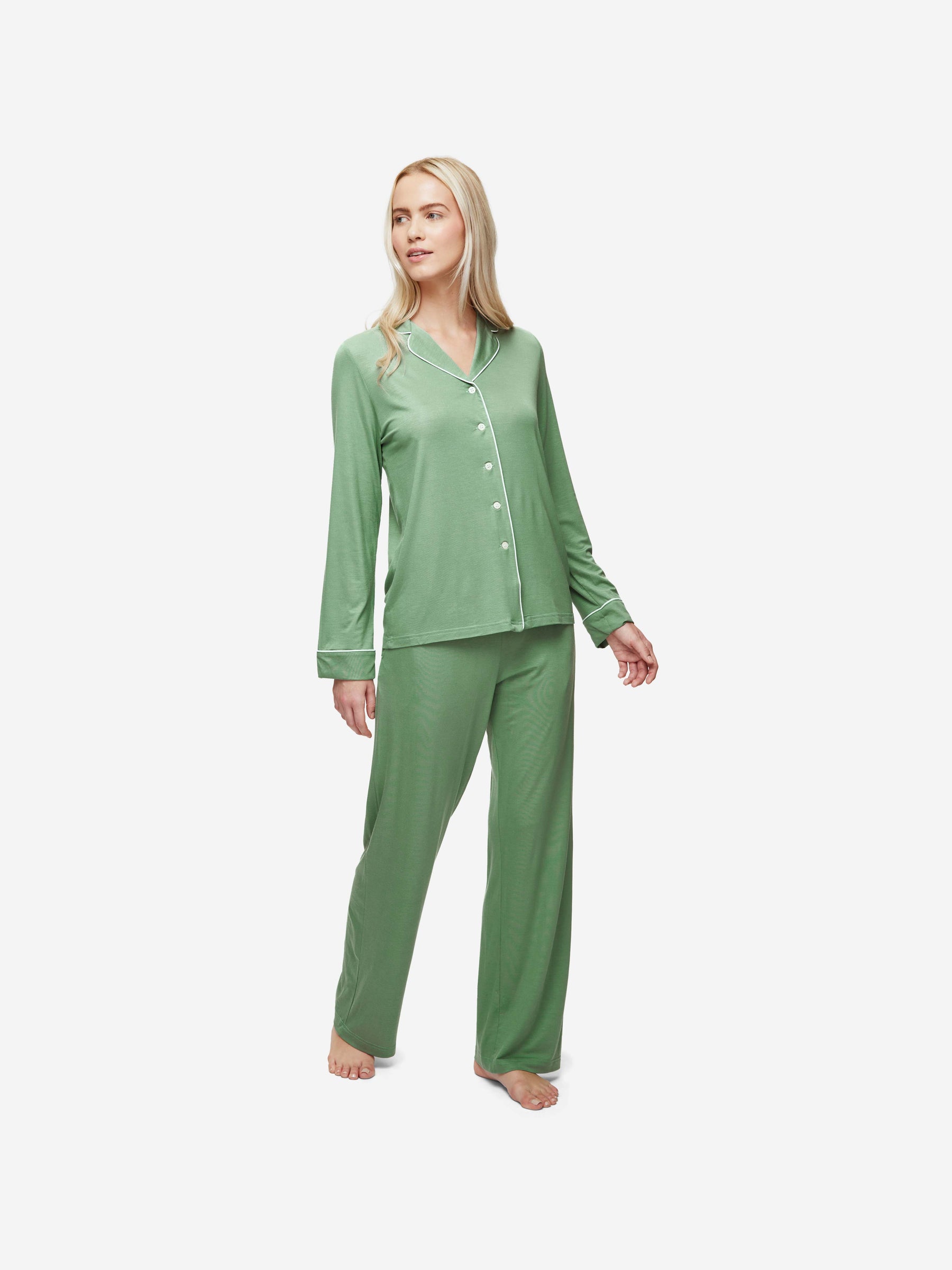 Women's Pyjamas Lara Micro Modal Stretch Sage Green