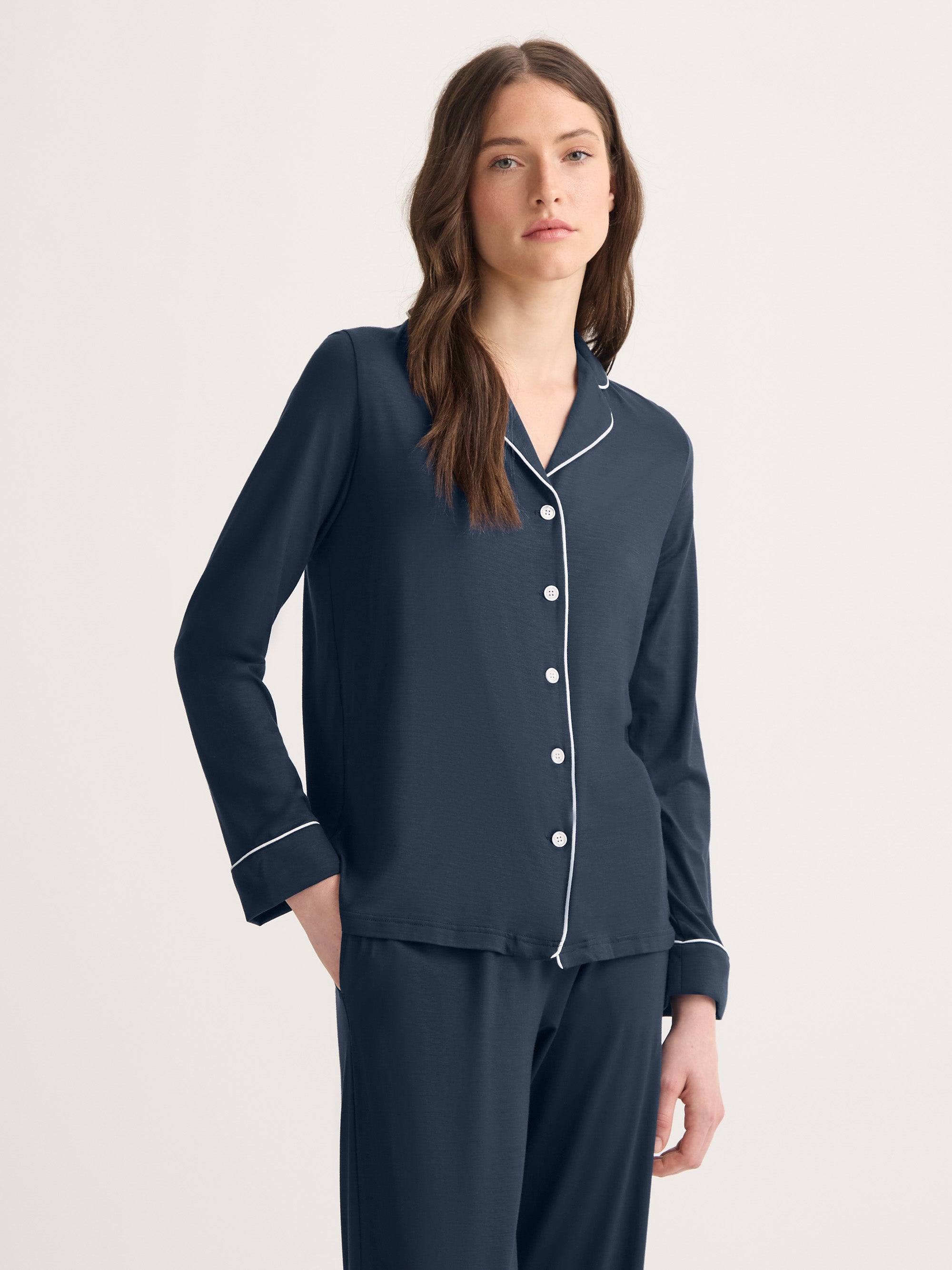Women's Pajamas Lara Micro Modal Stretch Navy