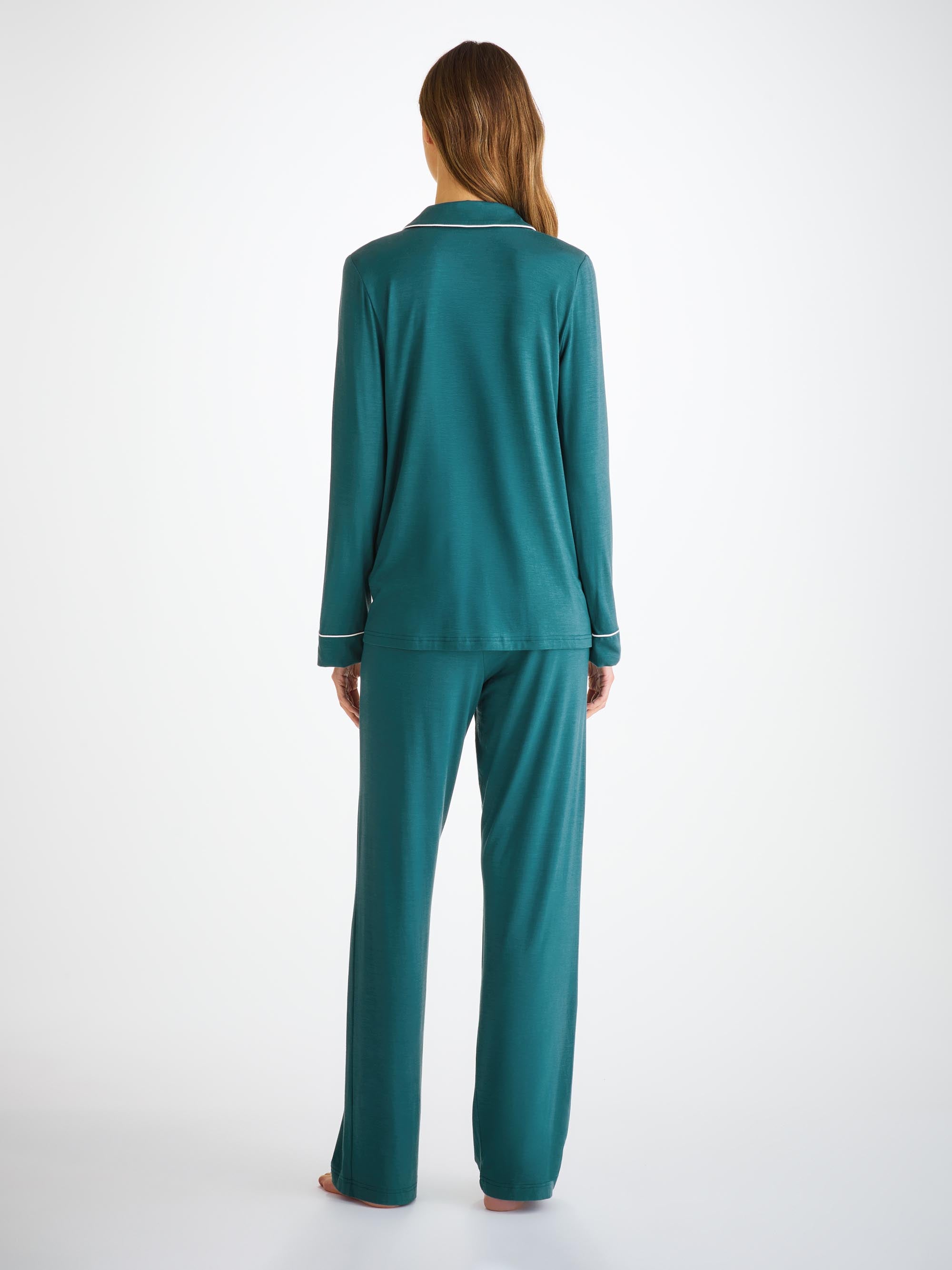 Women's Pyjamas Lara Micro Modal Stretch Jungle Green