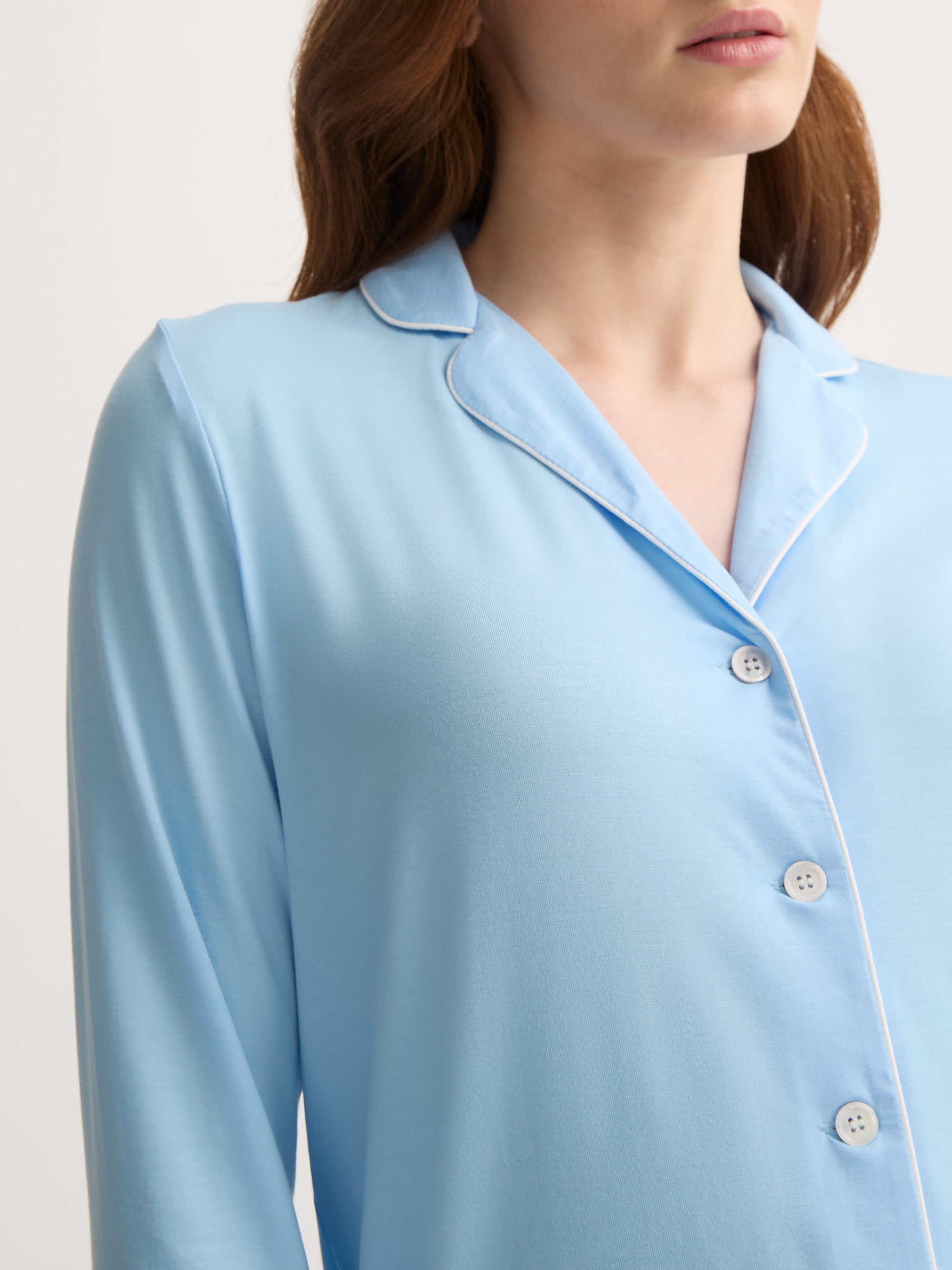 Women's Pyjamas Lara Micro Modal Stretch Sky Blue