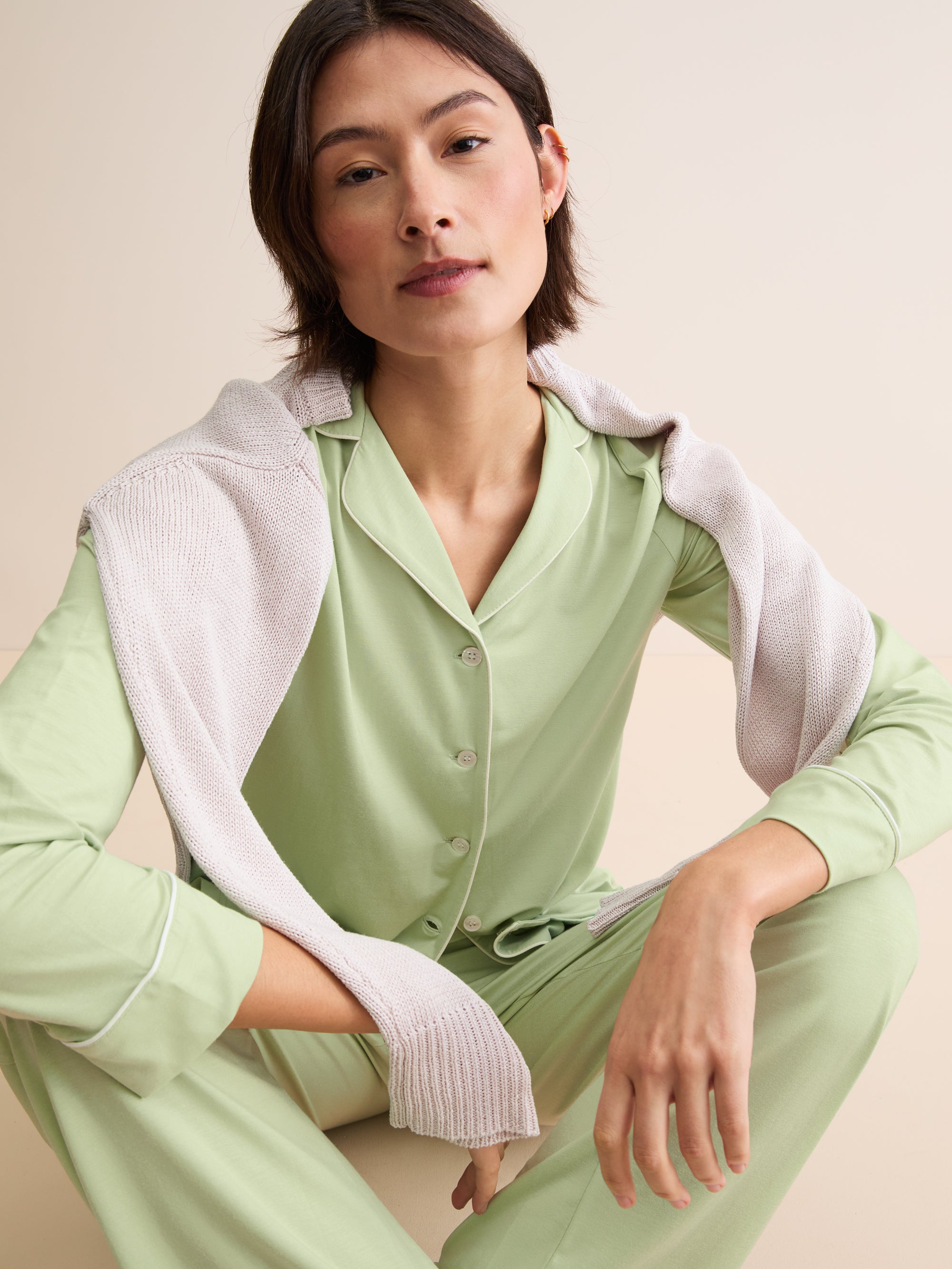 Women's Pyjamas Lara Micro Modal Stretch Pistachio Green