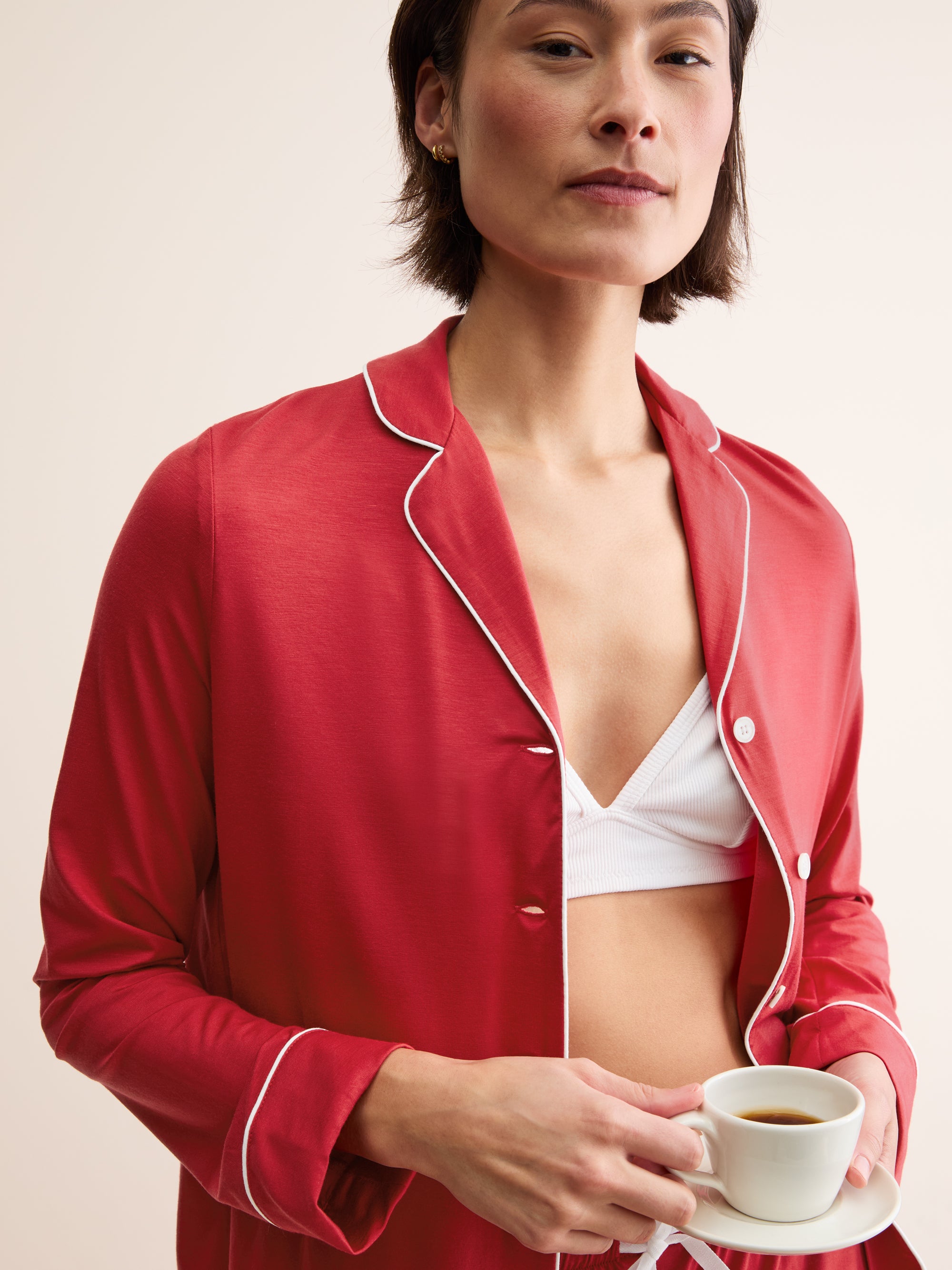 Women's Pyjamas Lara Micro Modal Stretch Cherry Red