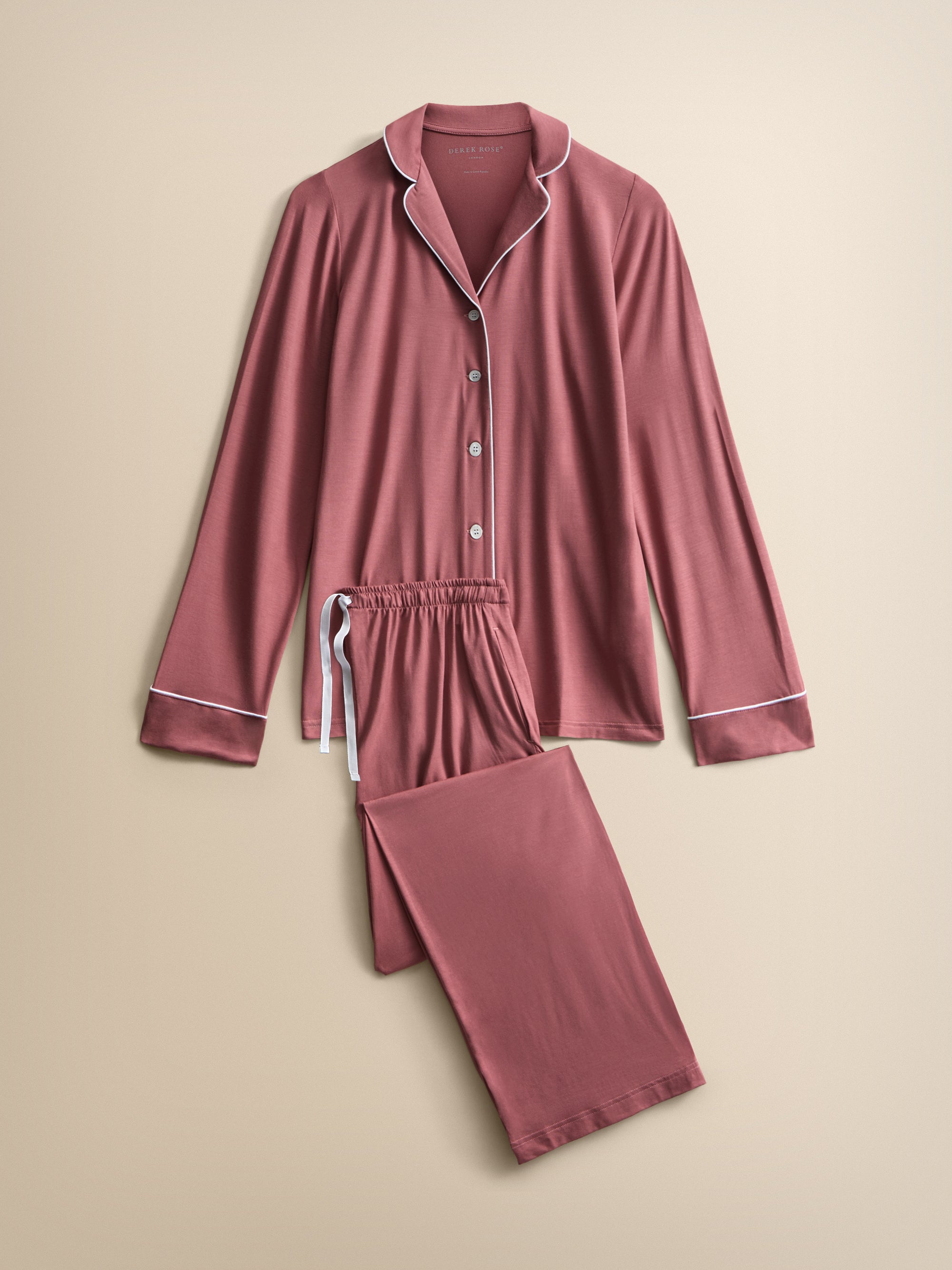 Lara Micro Modal Pajamas Dusty Rose
