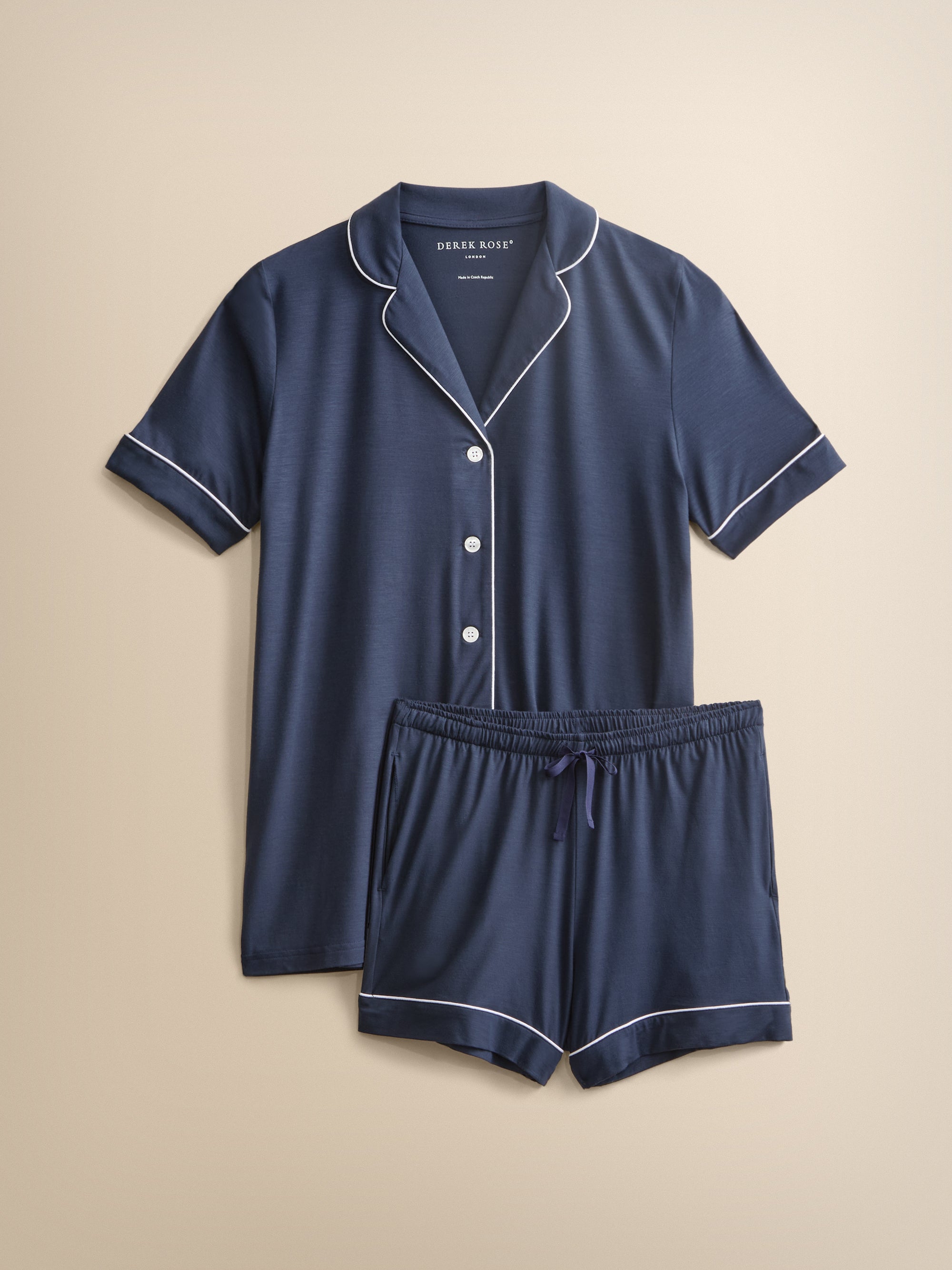 Lara Micro Modal Short Pyjamas Navy Blue