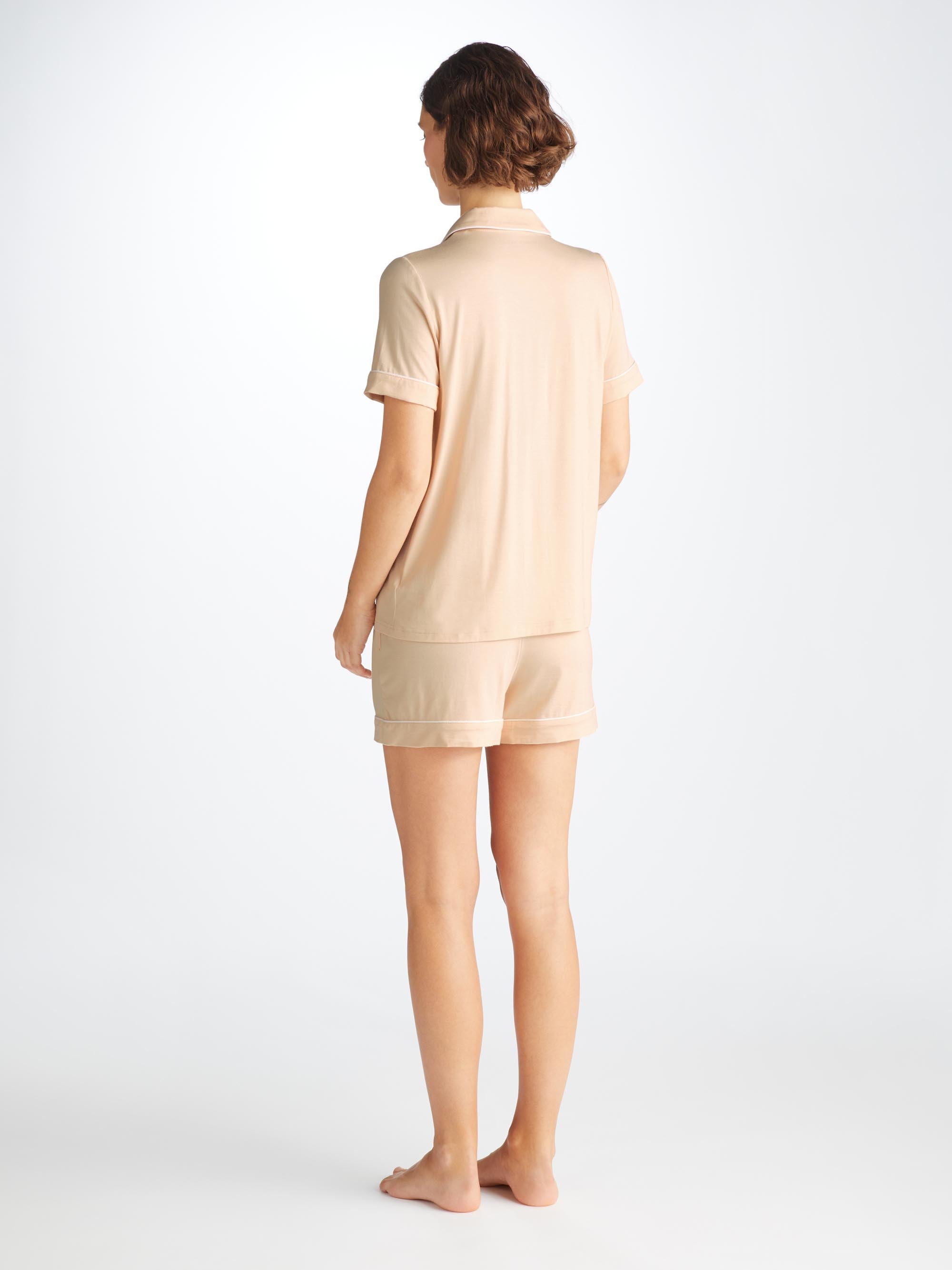 Women's Short Pyjamas Lara Micro Modal Stretch Cream