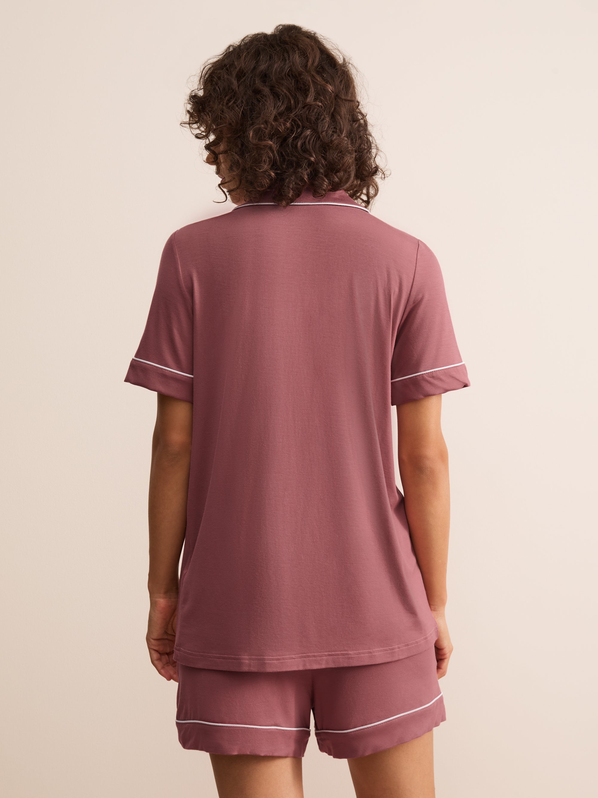 Lara Micro Modal Short Pajamas Dusty Rose