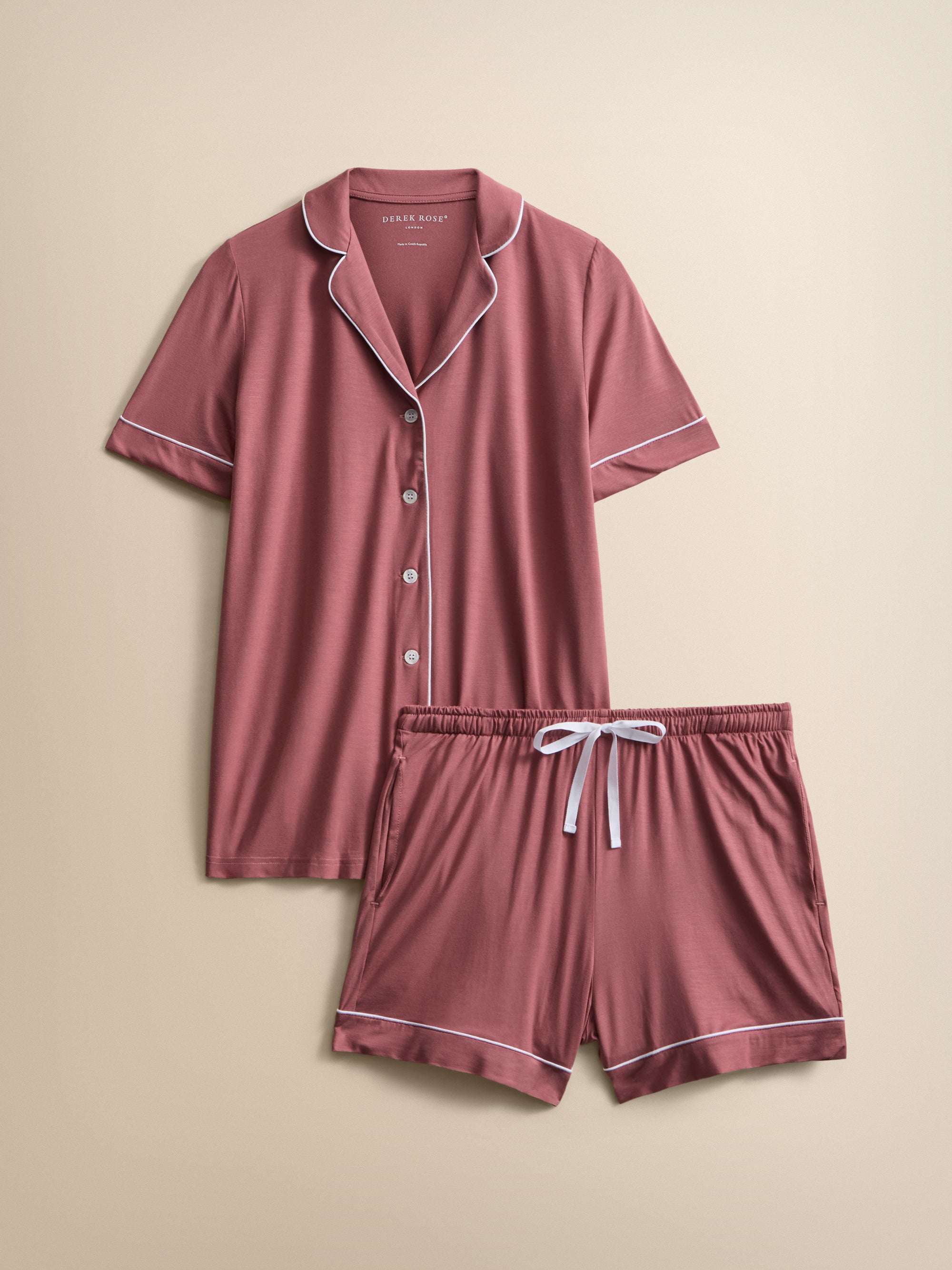 Lara Micro Modal Short Pajamas Dusty Rose