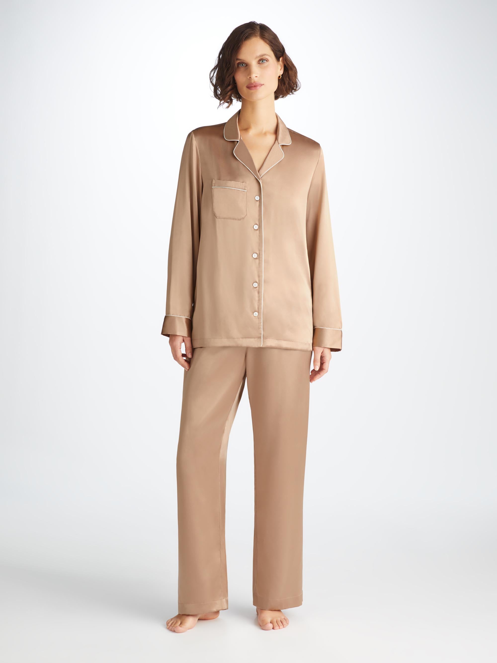 Women's Pyjamas Bailey Silk Satin Gold