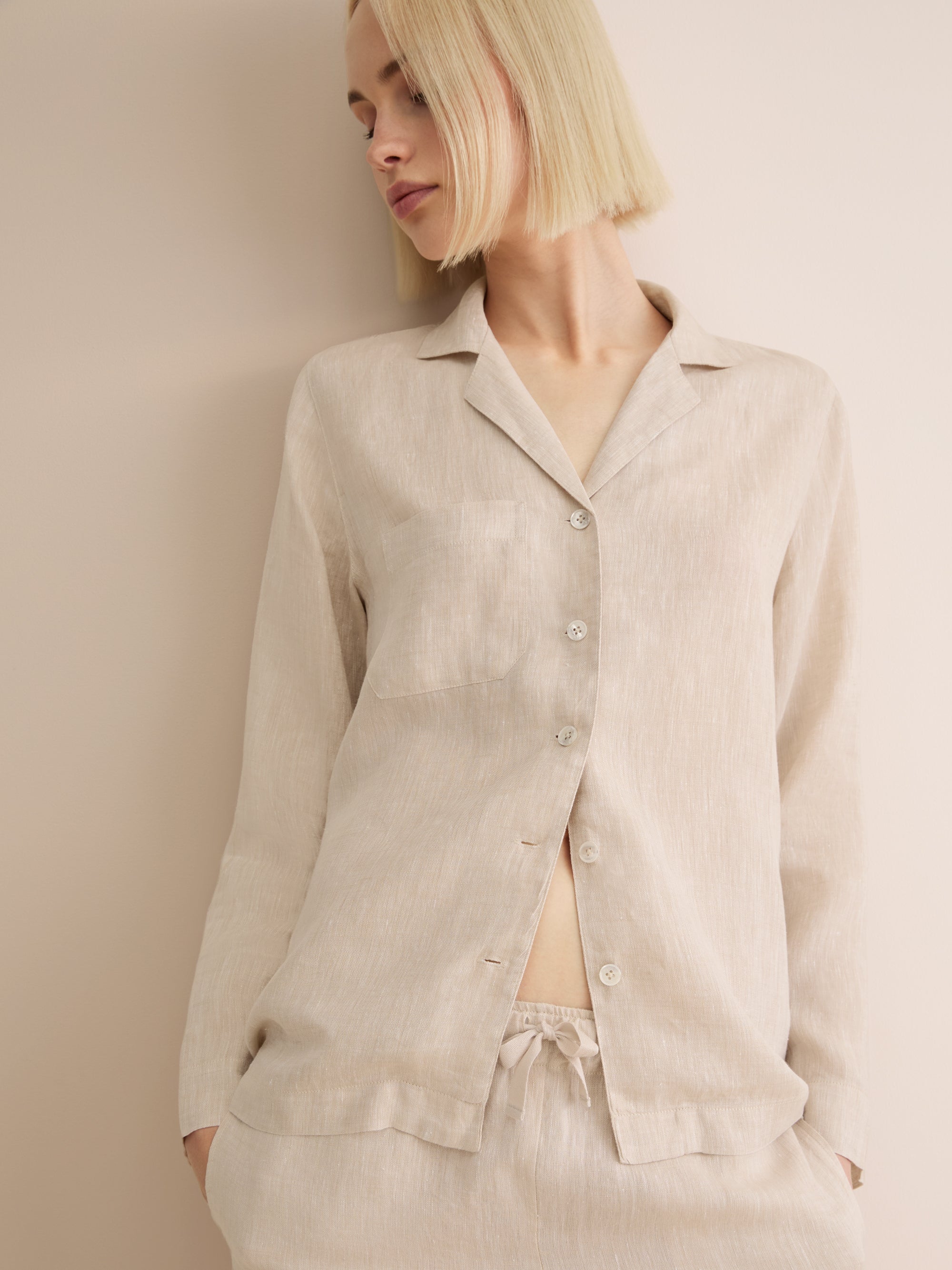 Women's Pyjamas Sicily Linen Sand