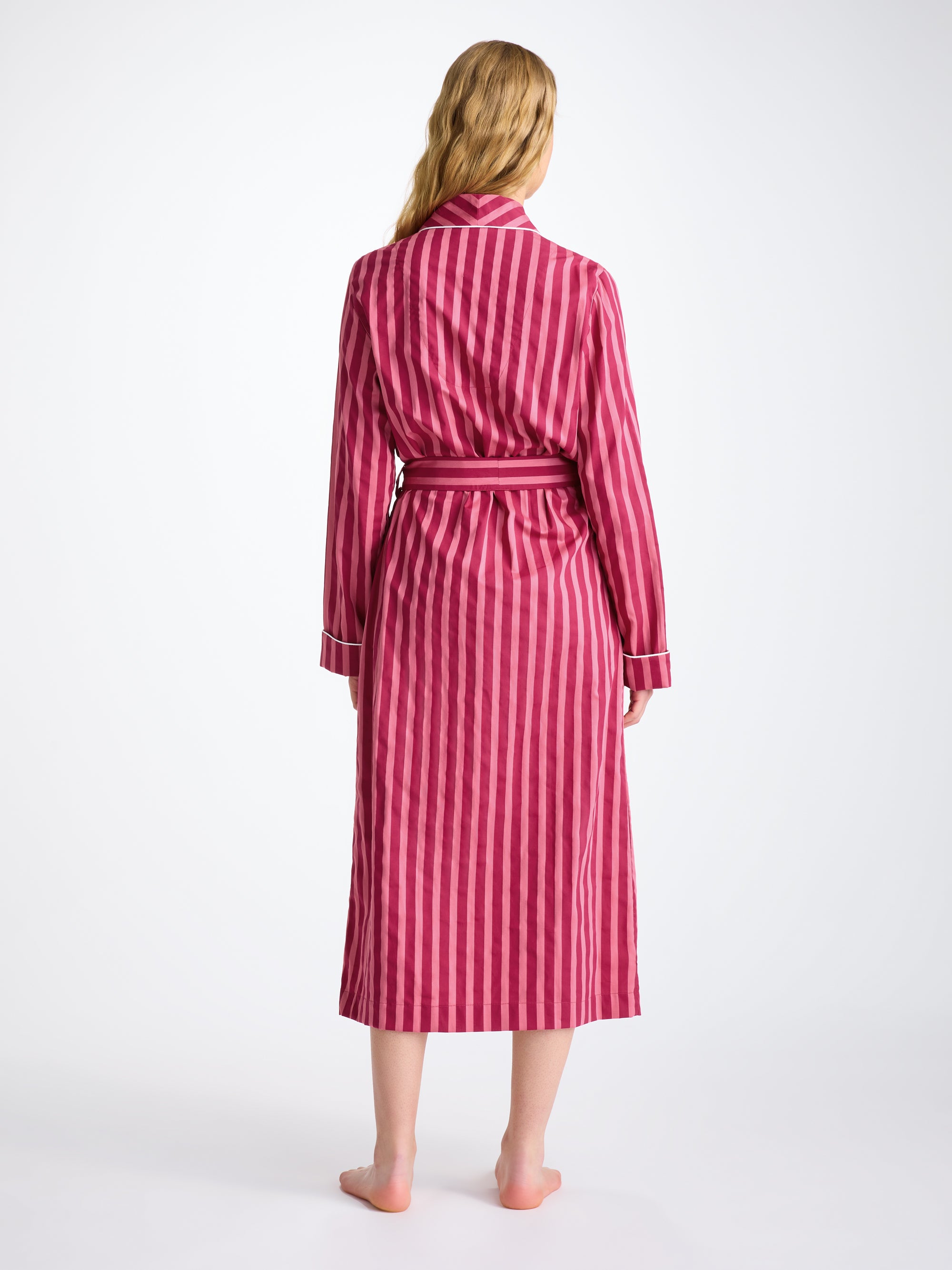 Women's Dressing Gown Capri 25 Cotton Batiste Pink