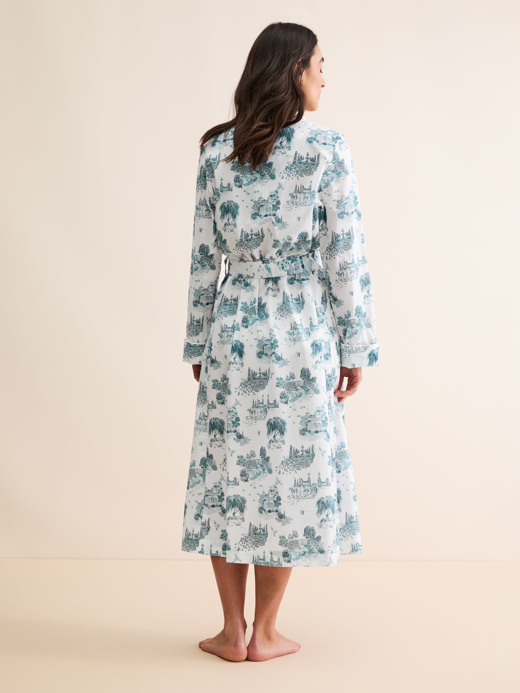 Women's Robe London Toile White