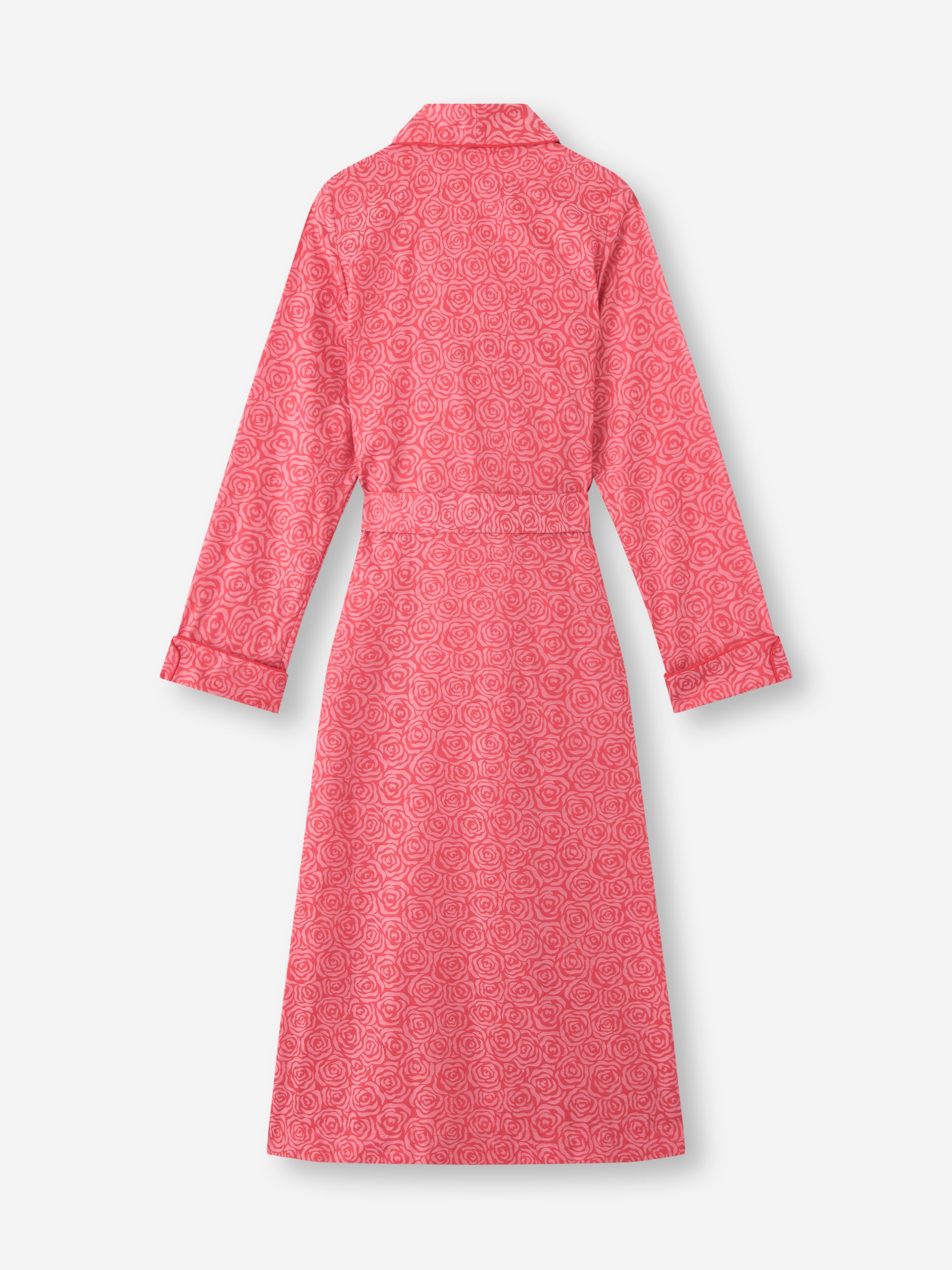 Women's Dressing Gown Paris Cotton Jacquard Red Rose