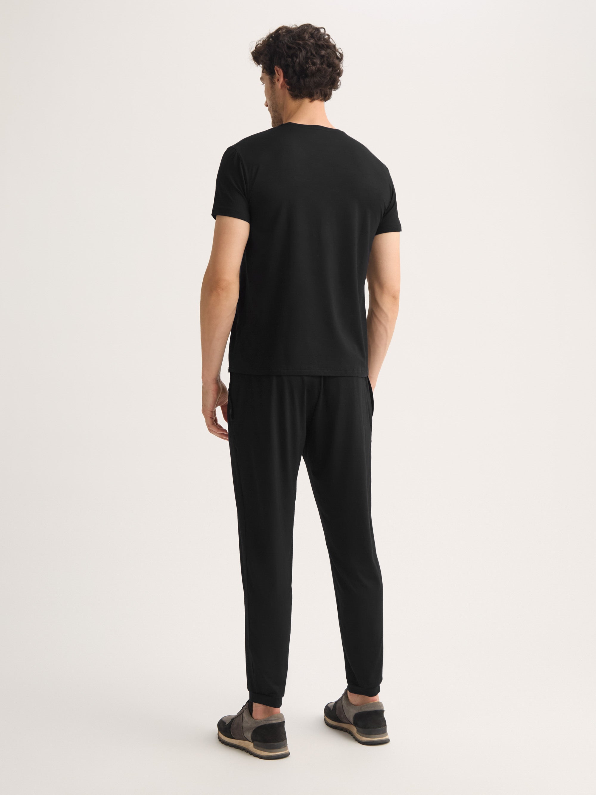 Men's T-Shirt Basel Micro Modal Stretch Black