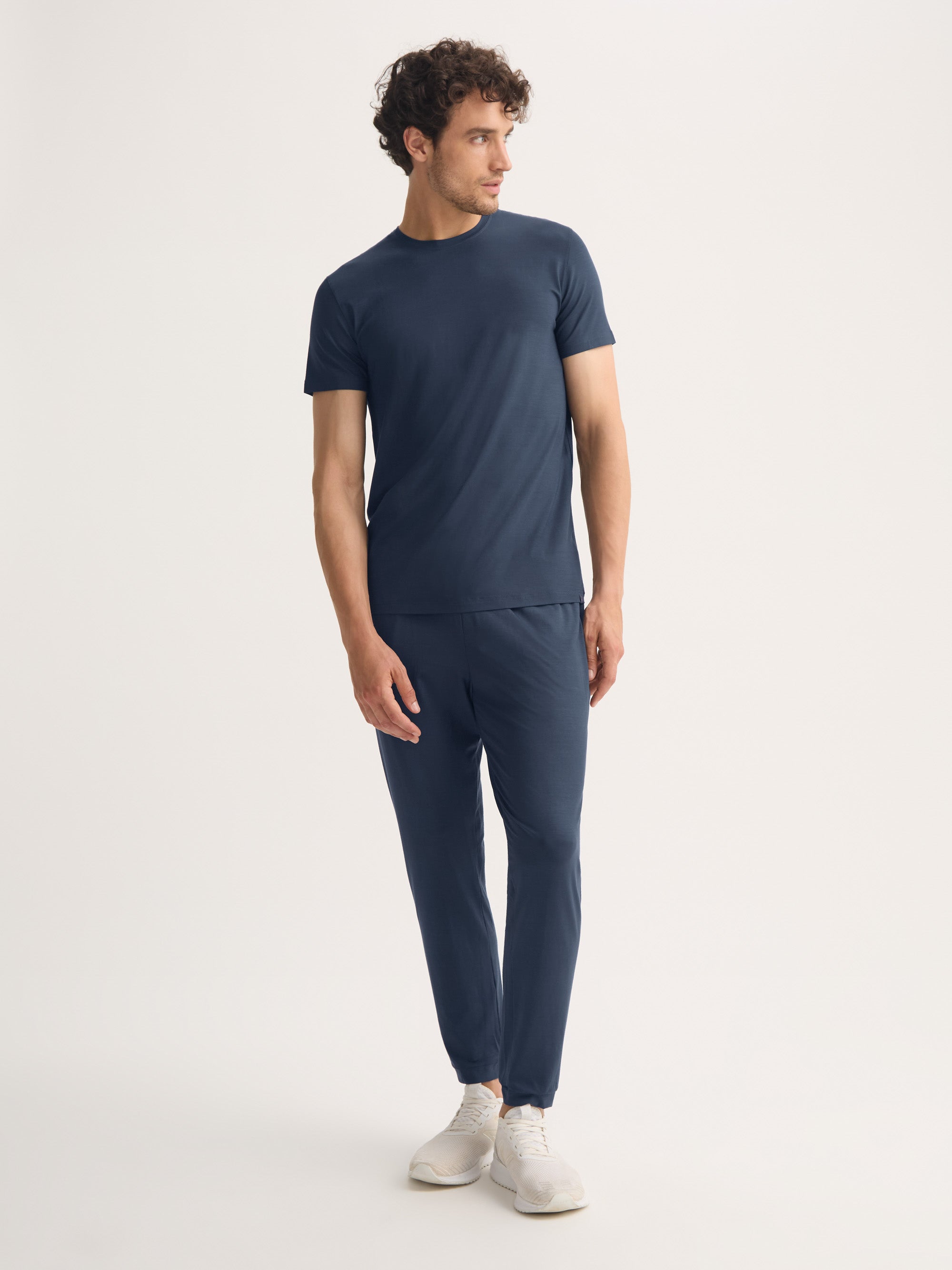 Men's T-Shirt Basel Micro Modal Stretch Navy