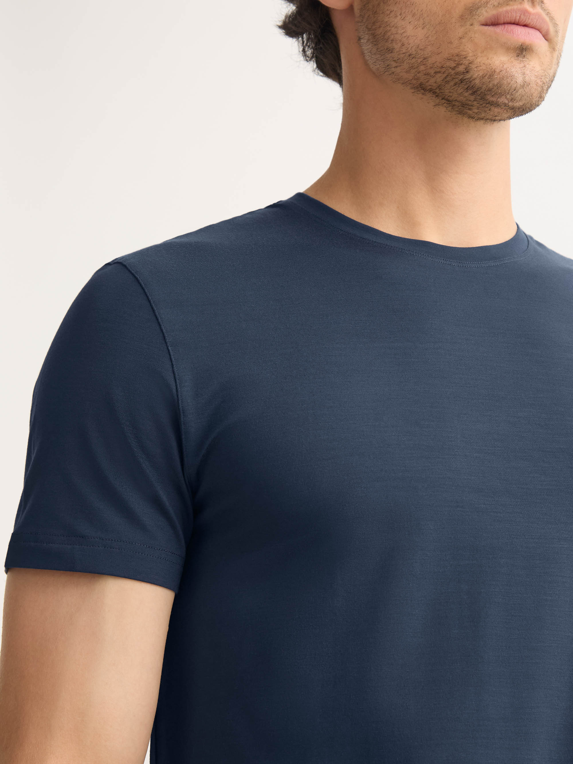 Men's T-Shirt Basel Micro Modal Stretch Navy
