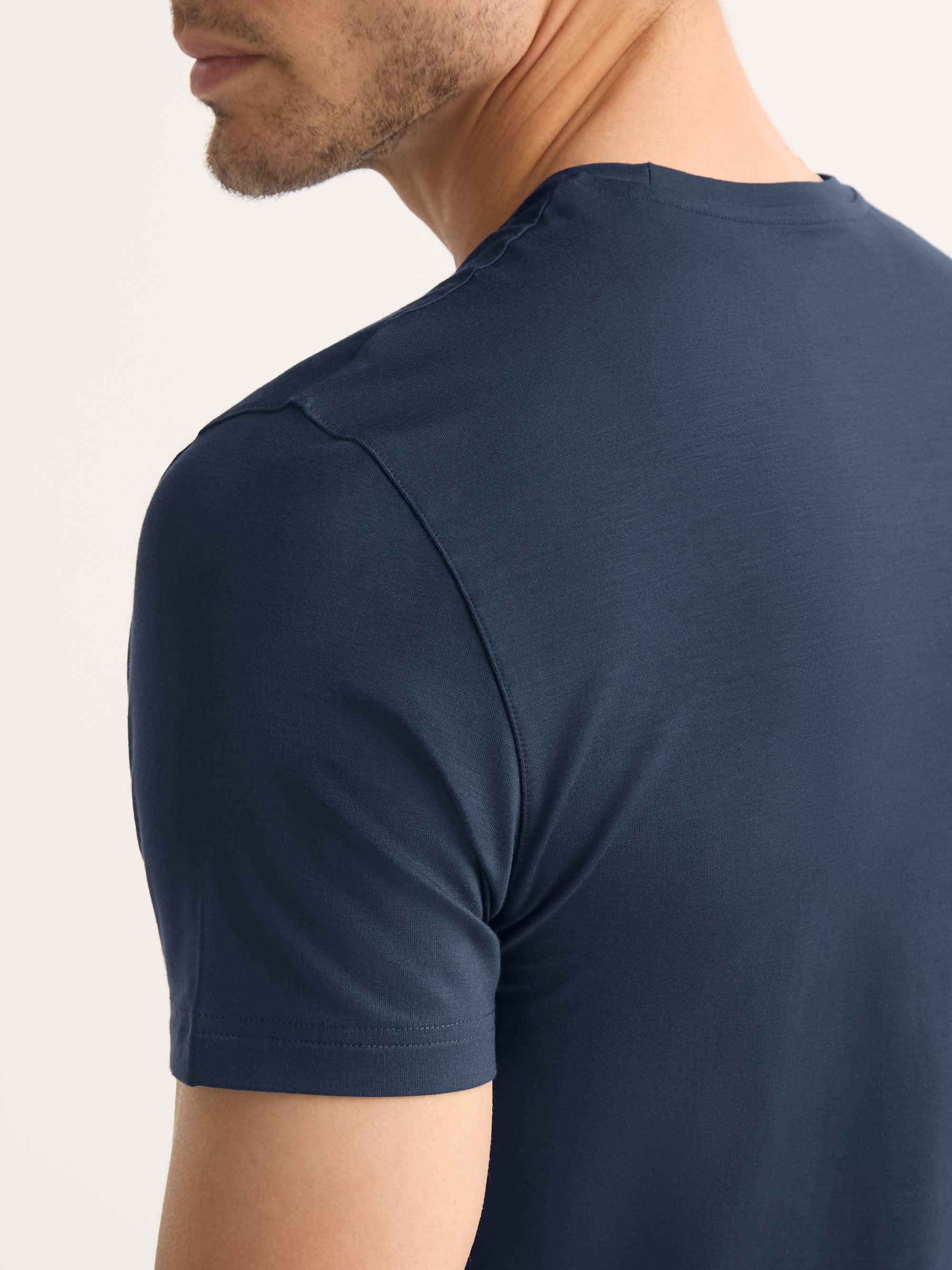 Men's T-Shirt Basel Micro Modal Stretch Navy