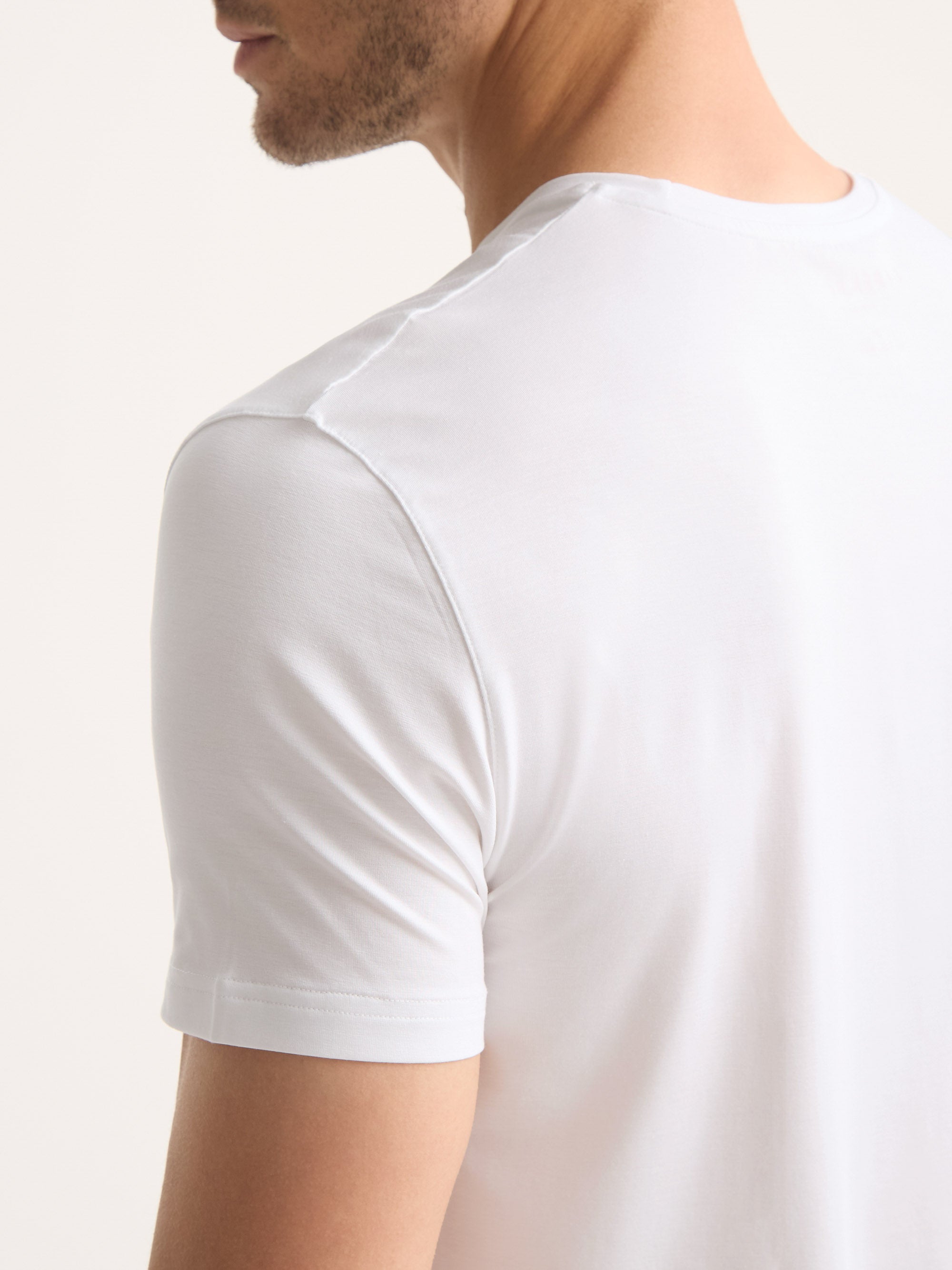 Men's T-Shirt Basel Micro Modal Stretch White