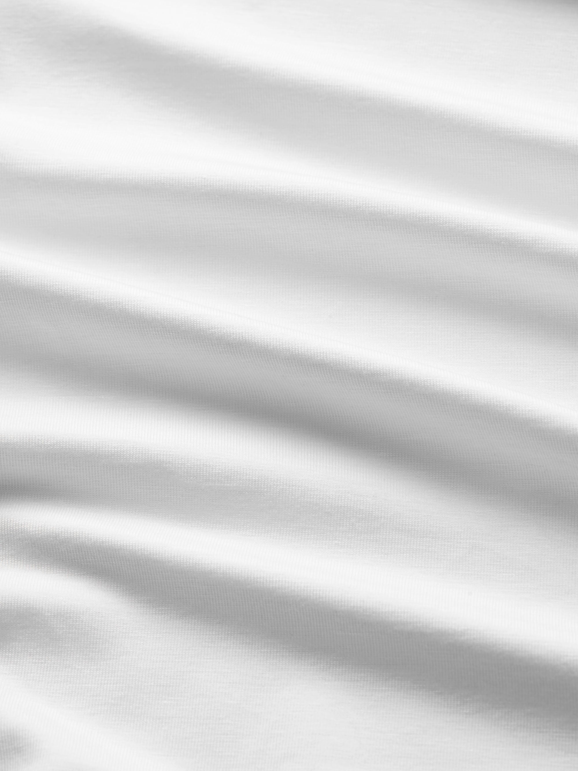 Men's V-Neck T-Shirt Basel Micro Modal Stretch White