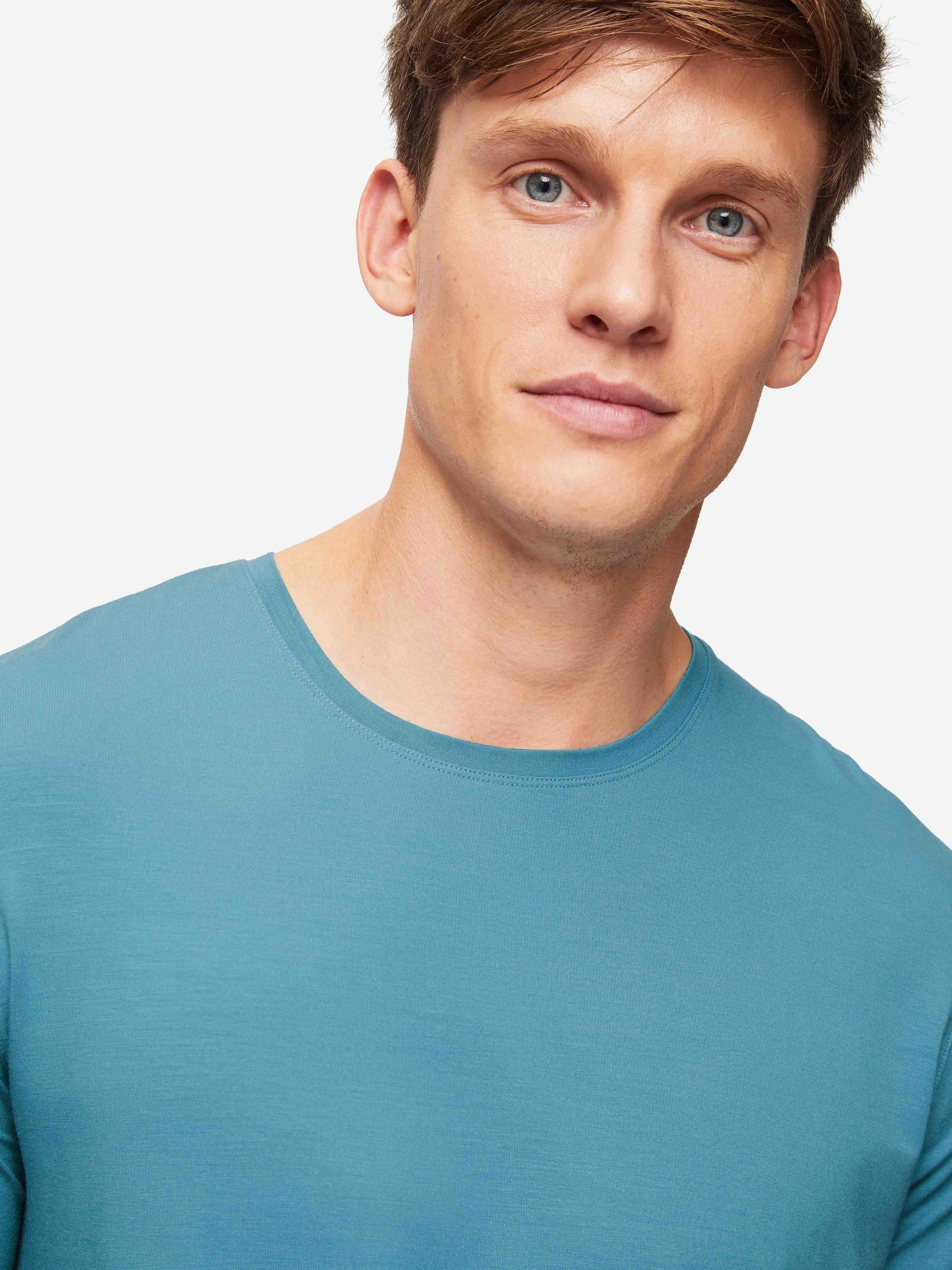 Men's T-Shirt Basel Micro Modal Stretch Harbour Blue