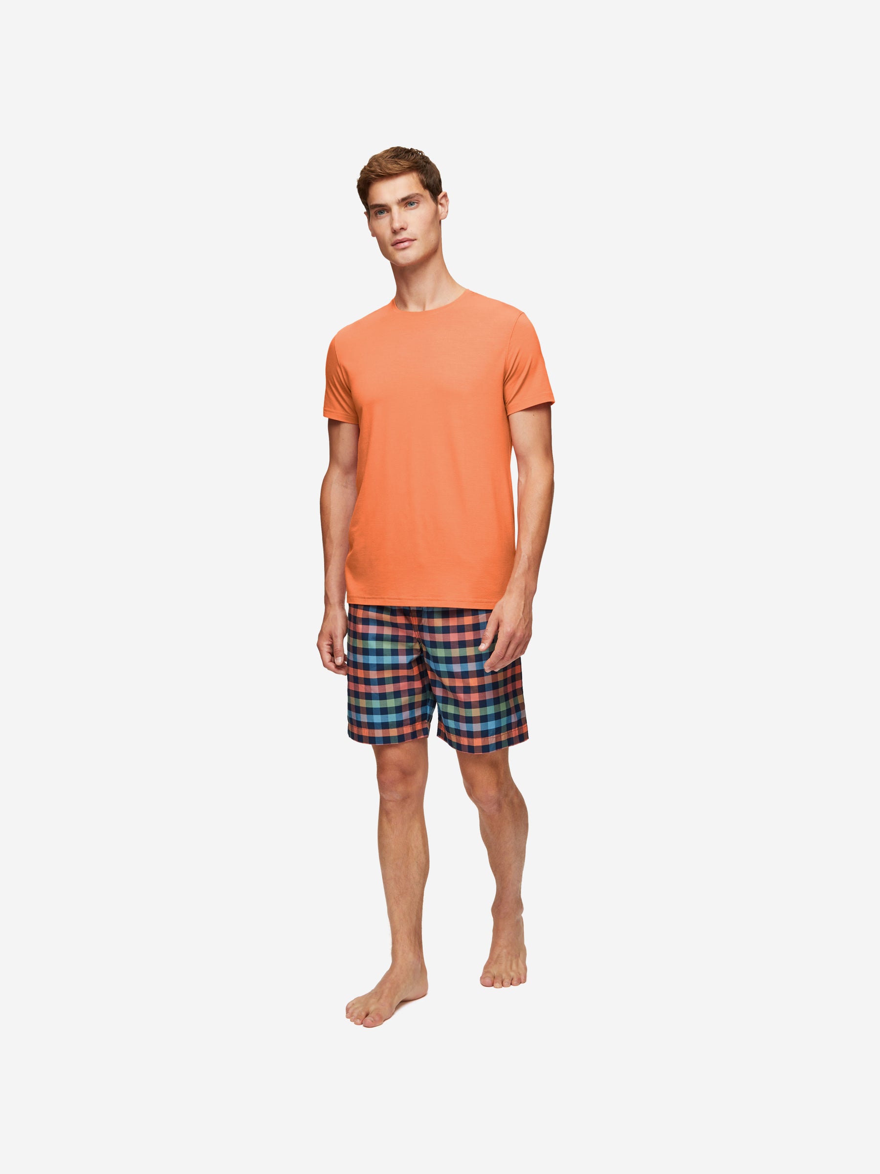 Men's T-Shirt Basel Micro Modal Stretch Orange
