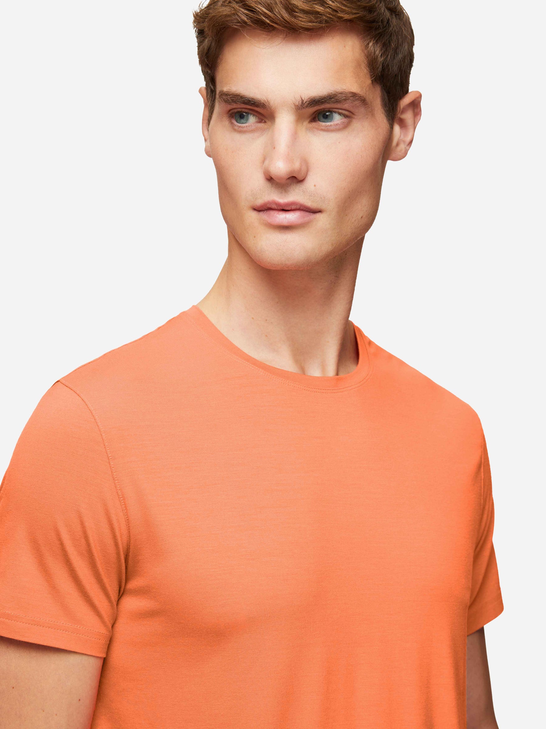 Men's T-Shirt Basel Micro Modal Stretch Orange