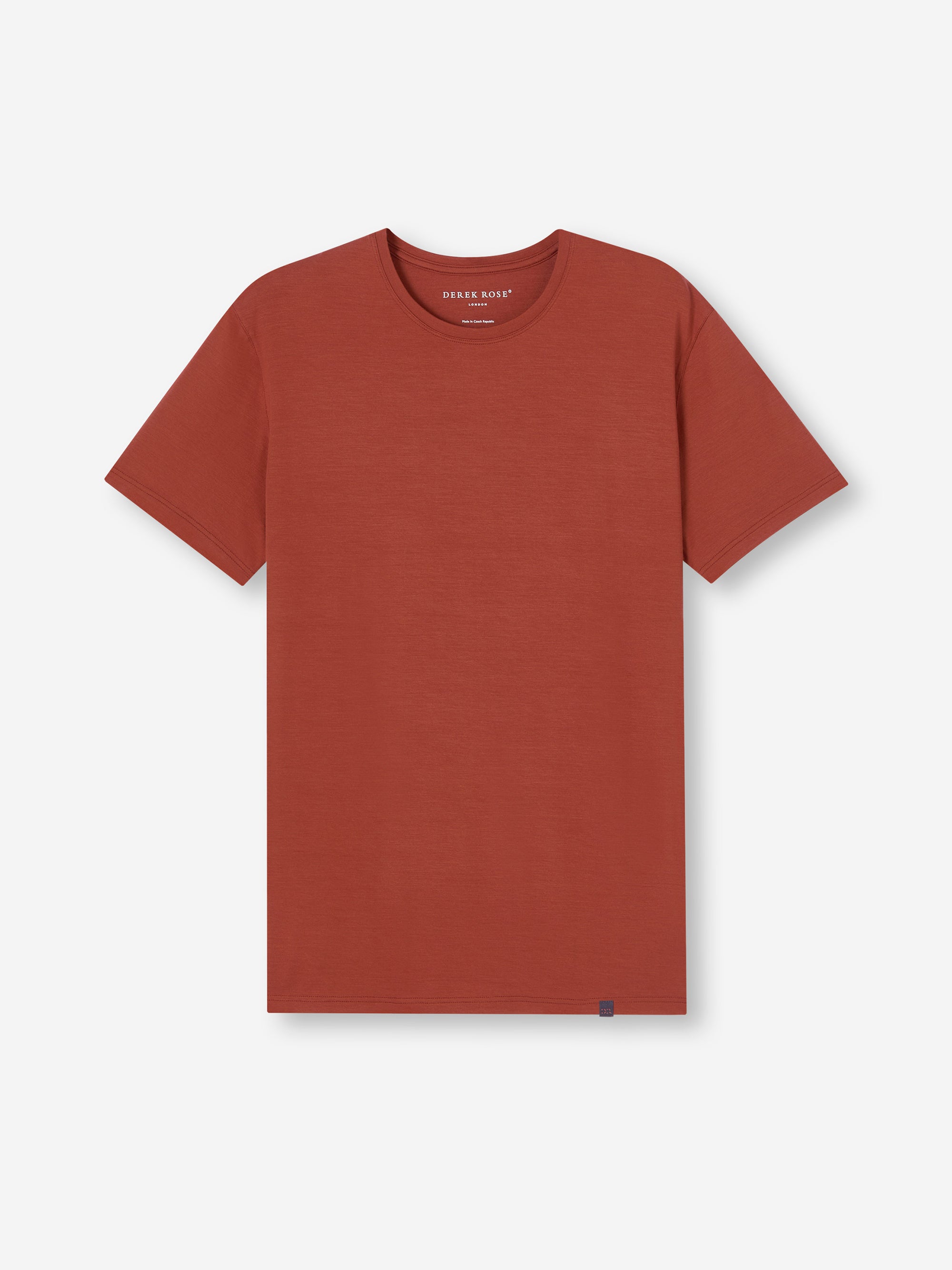 Men's T-Shirt Basel Micro Modal Stretch Rust Red
