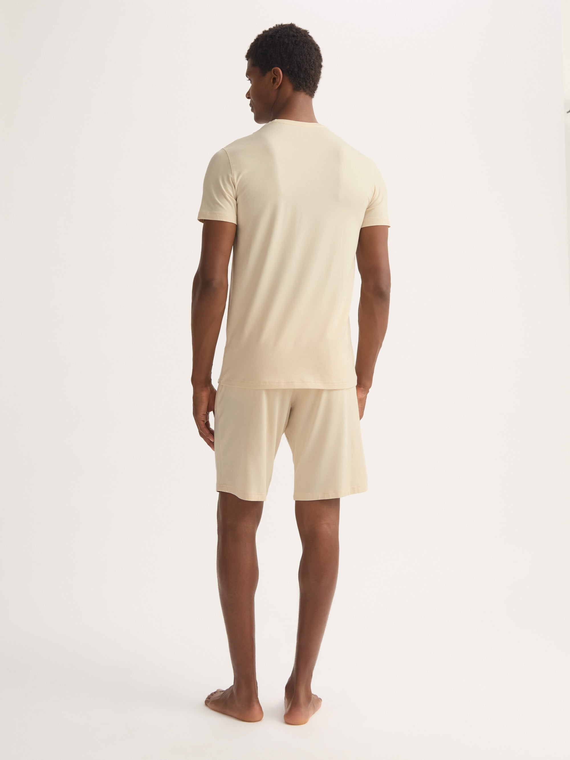 Men's T-Shirt Basel Micro Modal Stretch Ecru