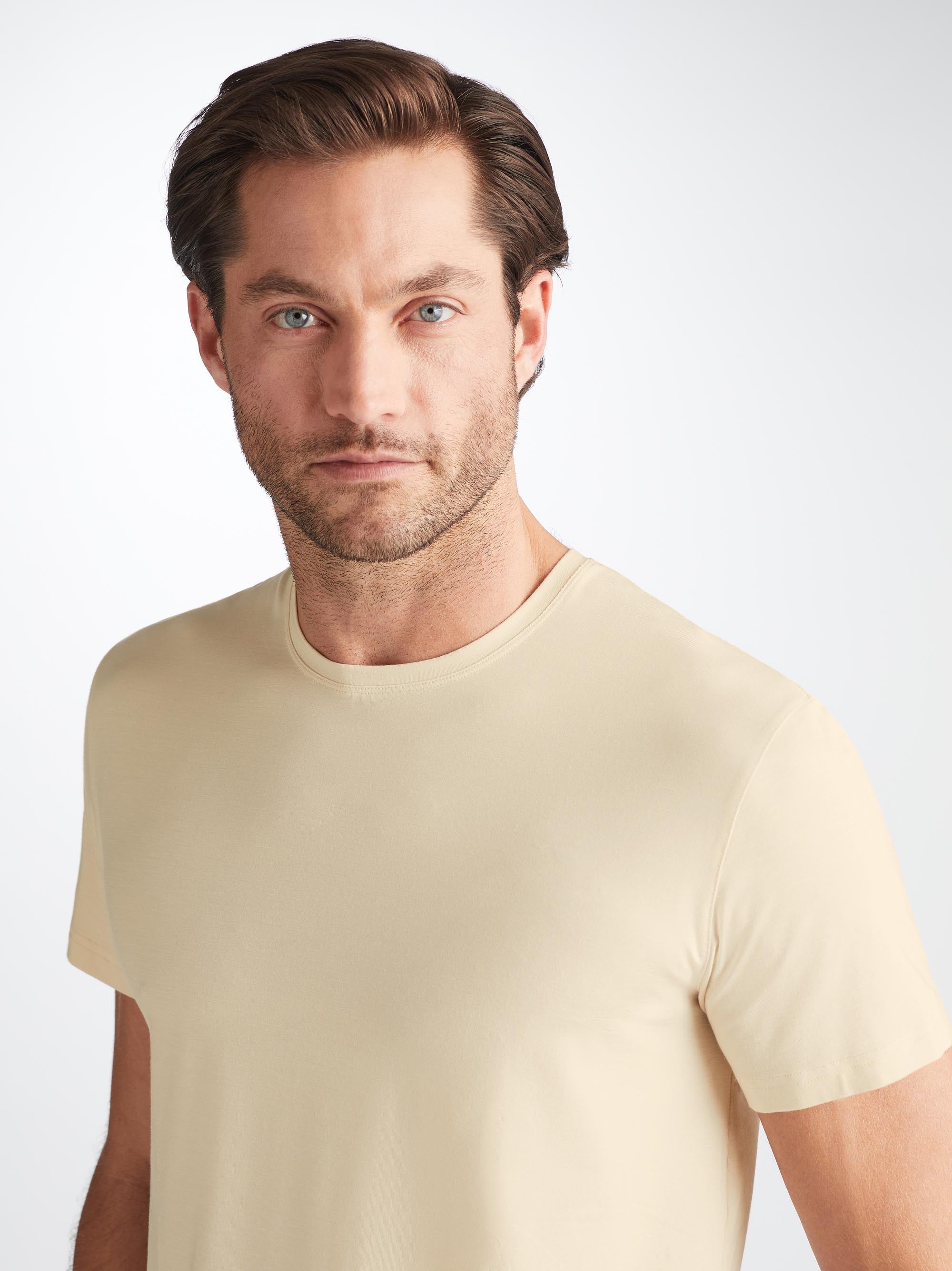 Men's T-Shirt Basel Micro Modal Stretch Ecru