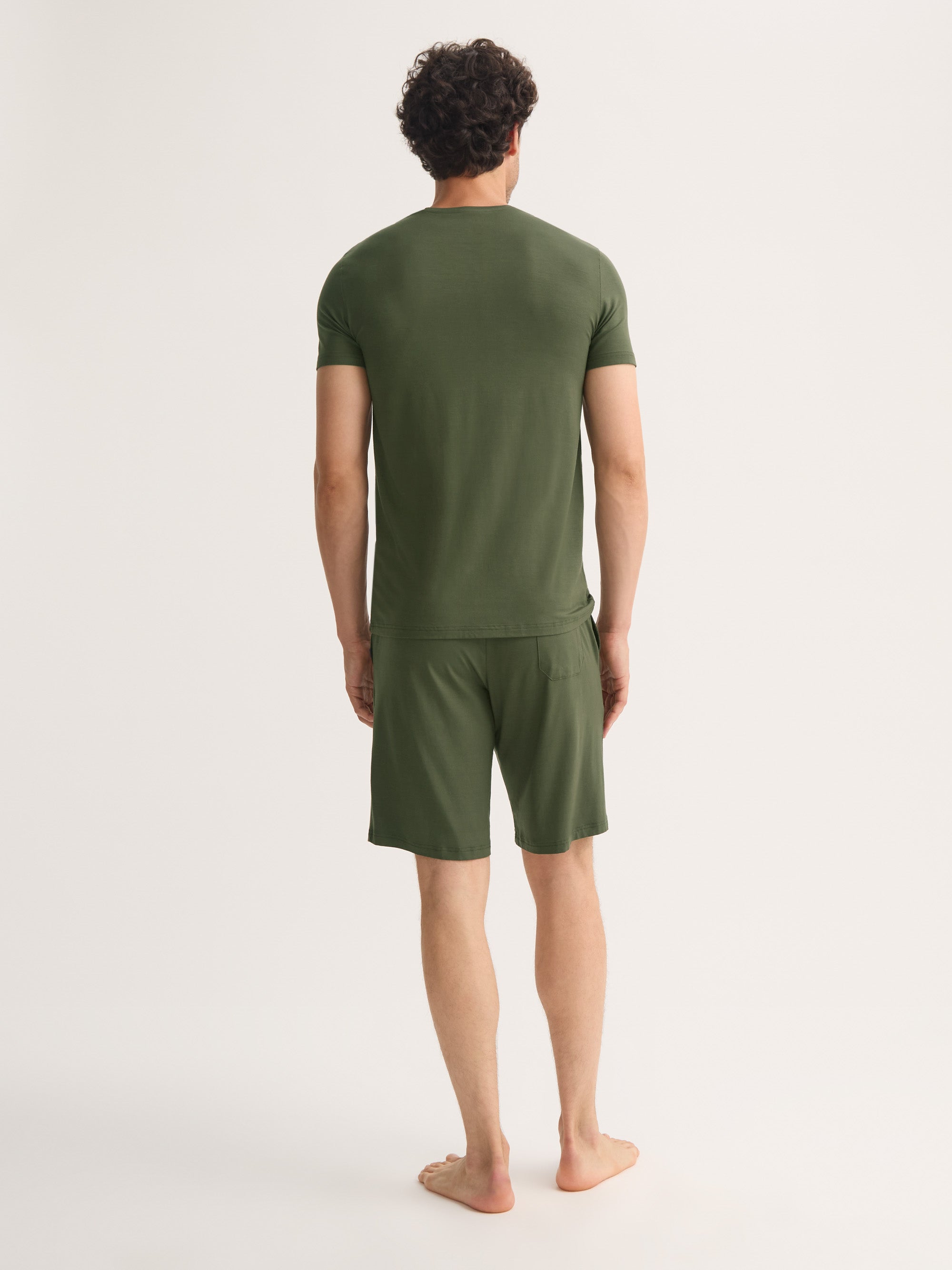 Men's T-Shirt Basel Micro Modal Stretch Evergreen