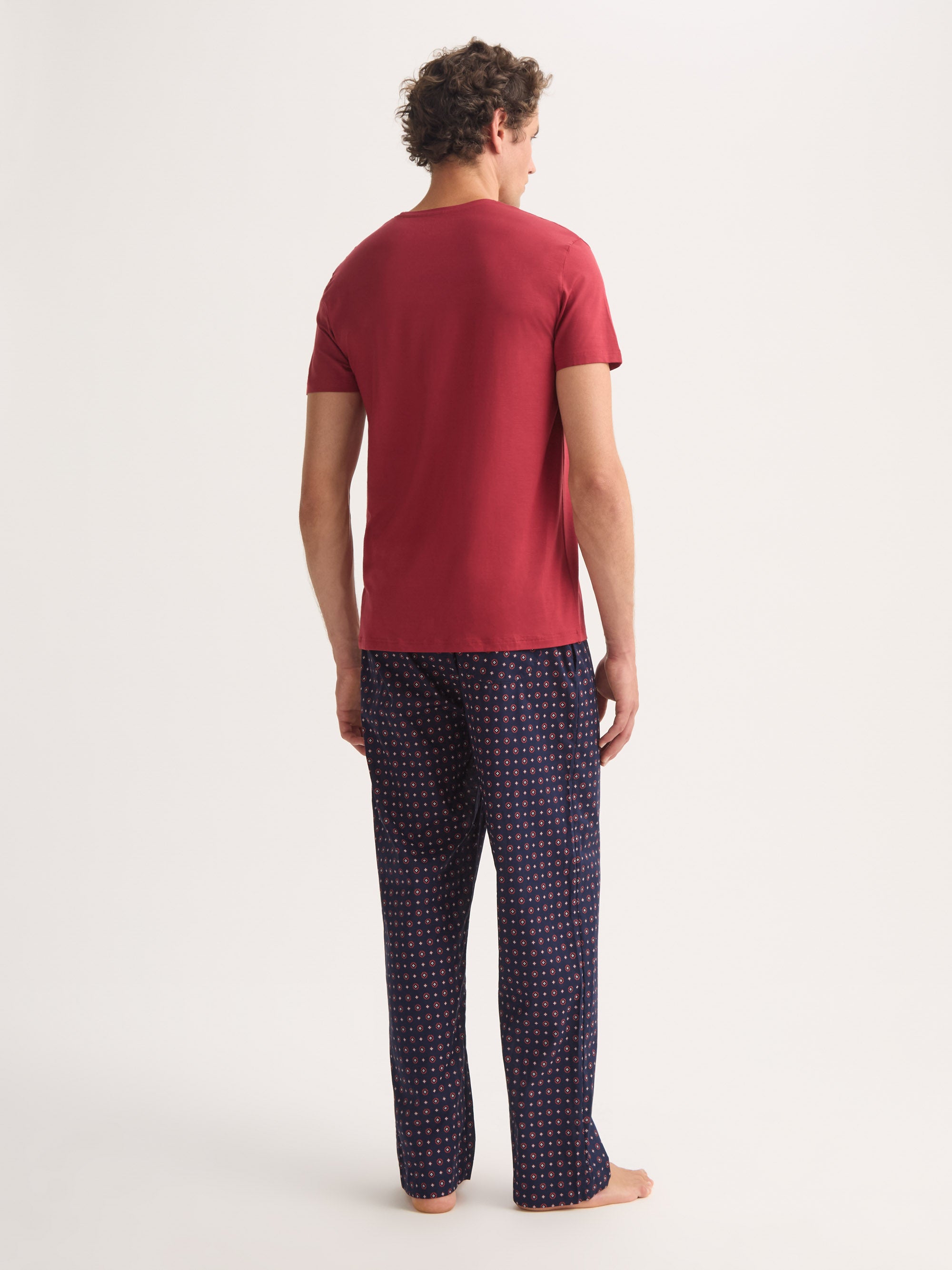 Men's T-Shirt Basel Micro Modal Stretch Rustic Red