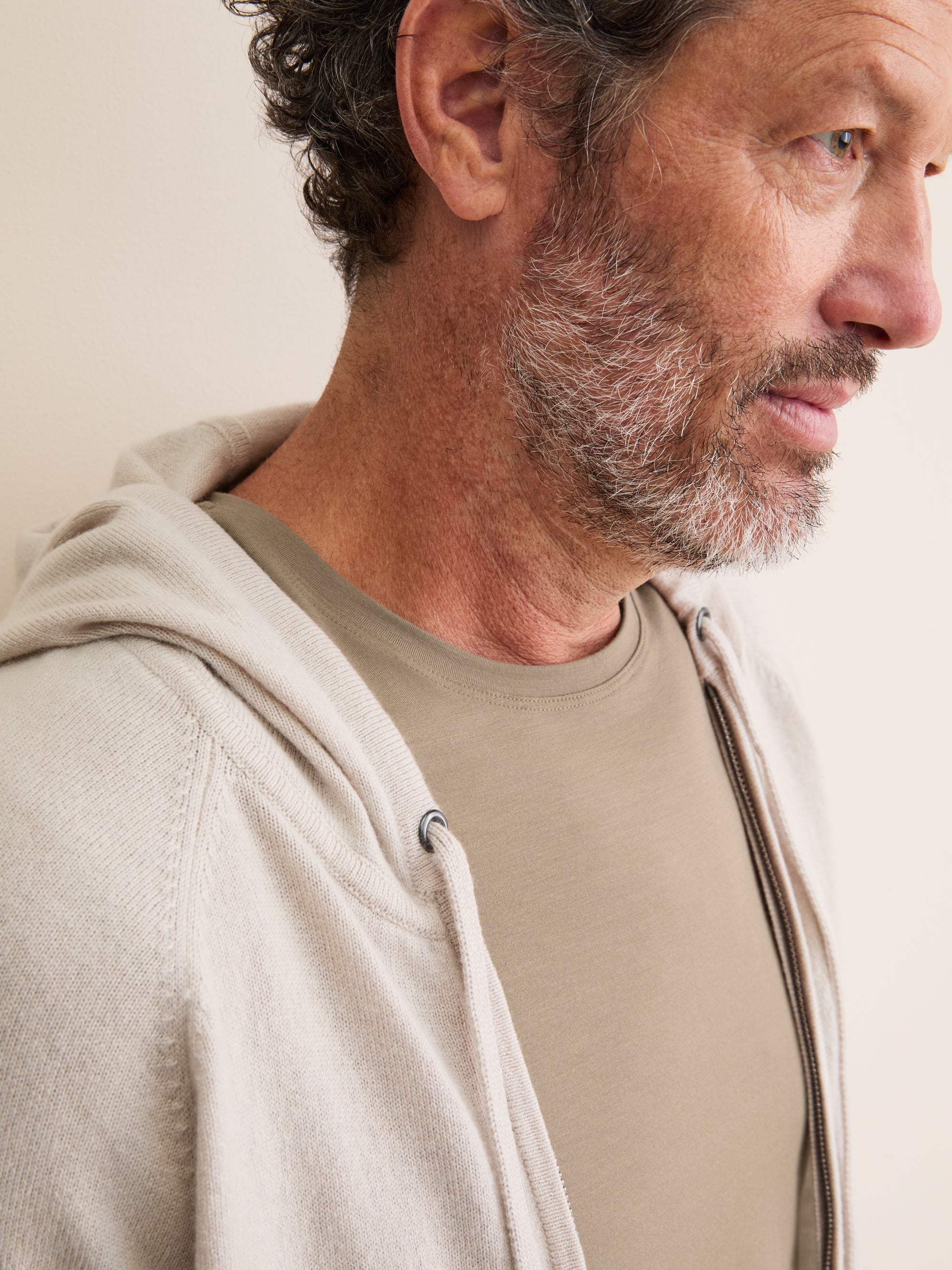 Men's T-Shirt Basel Micro Modal Stretch Taupe