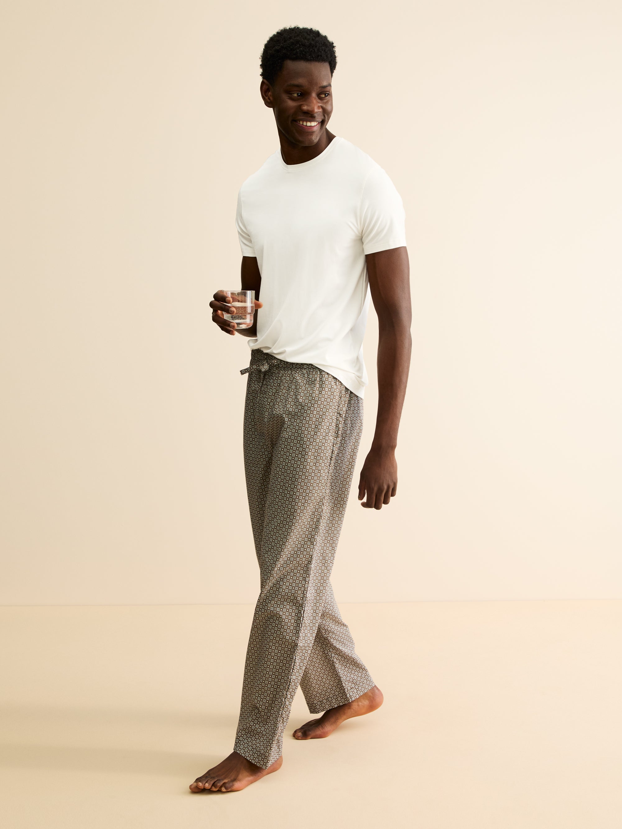 Men's T-Shirt Basel Micro Modal Stretch Vanilla