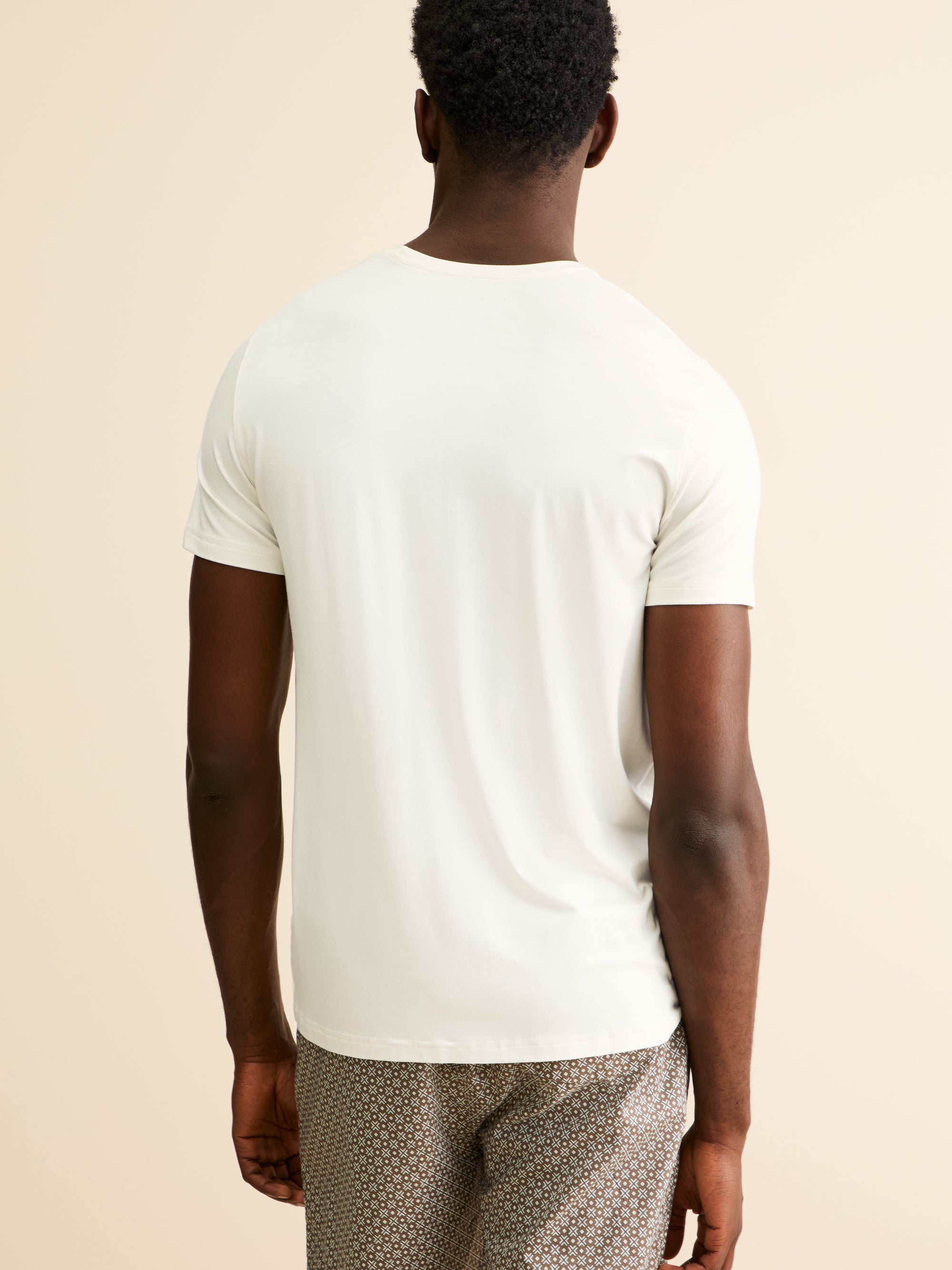Men's T-Shirt Basel Micro Modal Stretch Vanilla