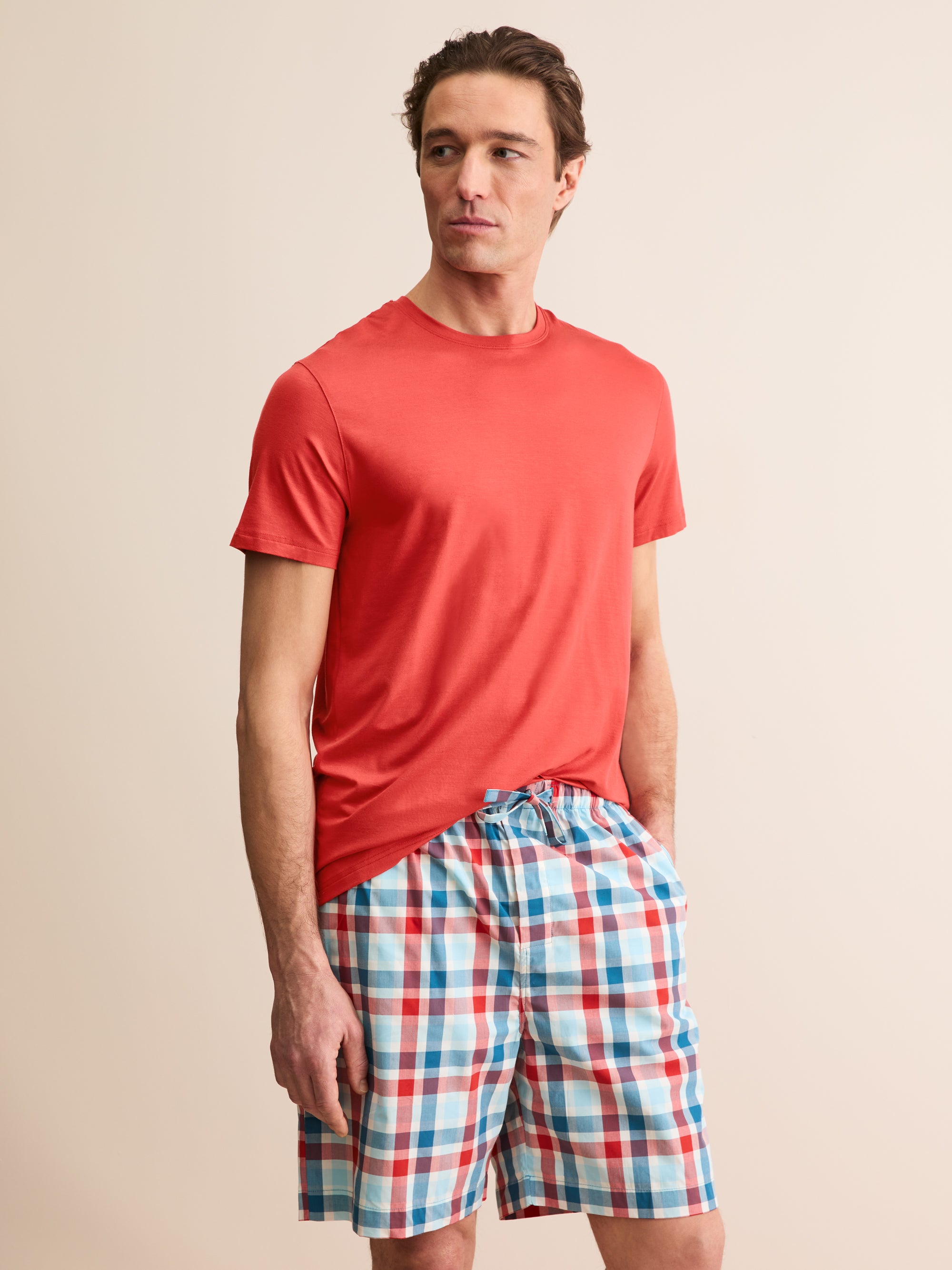 Men's T-Shirt Basel Micro Modal Stretch Rich Red
